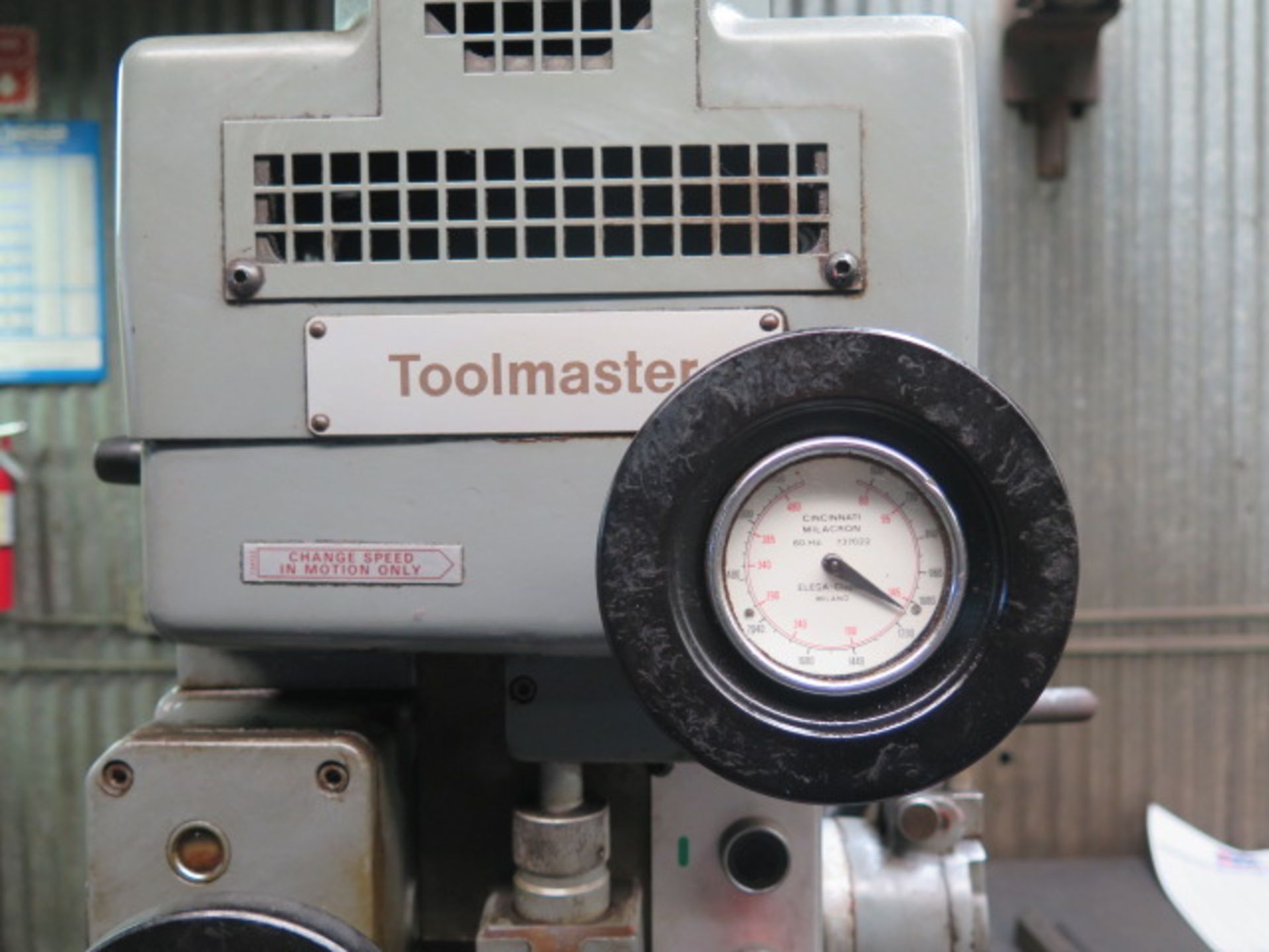 Cincinnati Tool Master Vertical Power Mill s/n 6J2F-1ABF-251 w/ Joy Stick Controls, 80-3600 Dial - Image 6 of 8