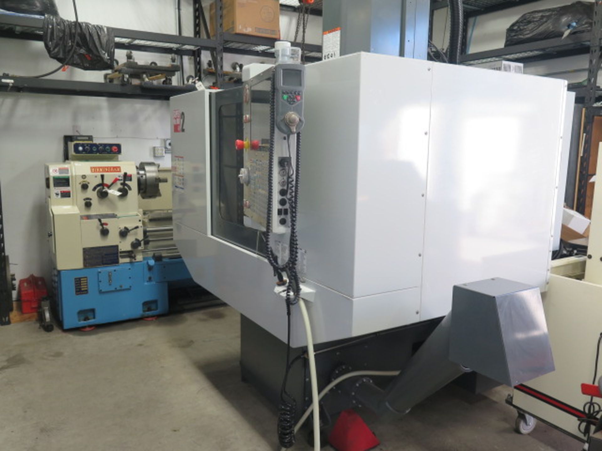 2012 Haas Super Mini Mill 2 4-Axis CNC Vertical Mill s/n 1094547 (NEVER RUN) w/ Haas Controls, 10- - Image 3 of 18