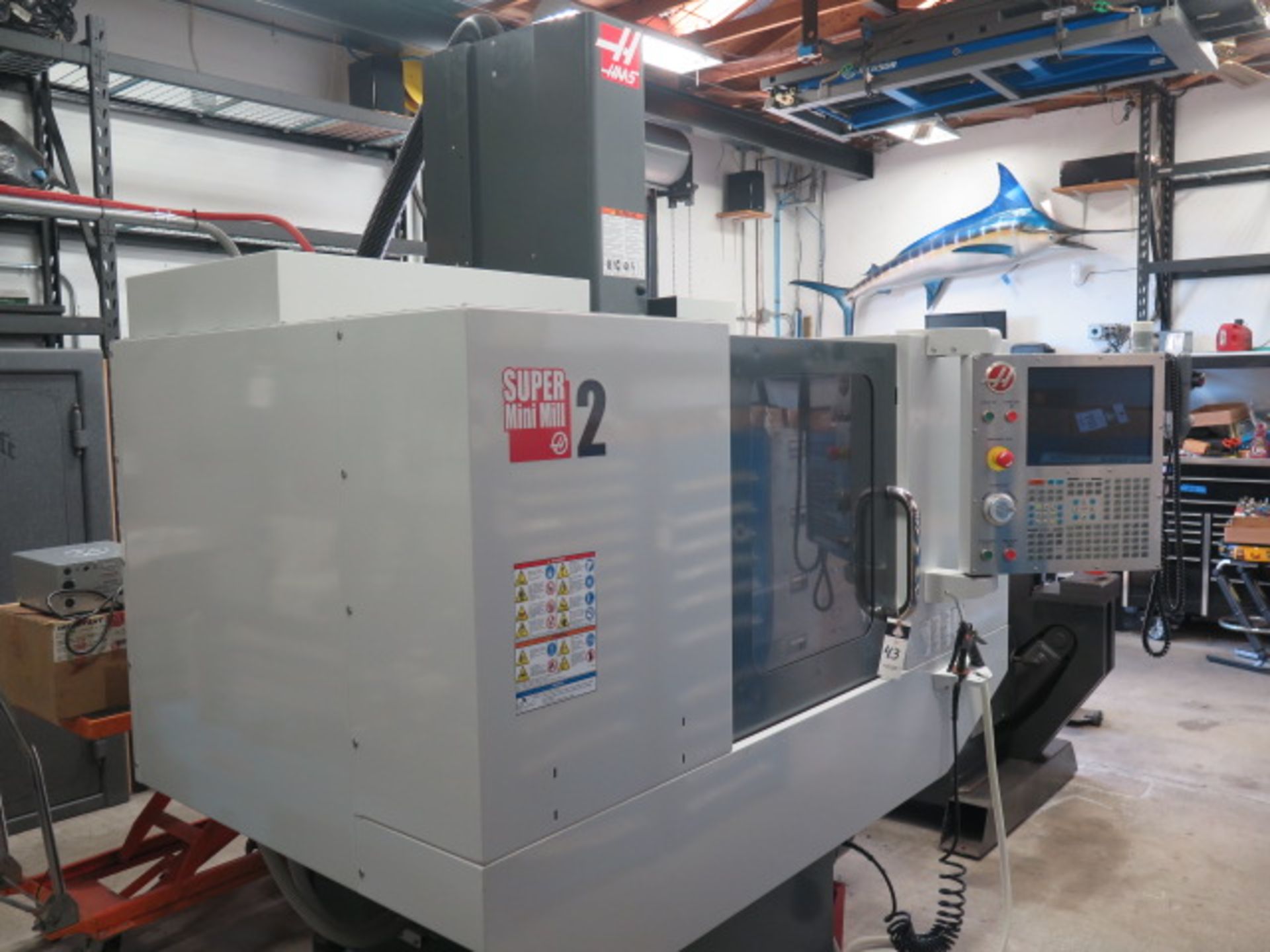 2012 Haas Super Mini Mill 2 4-Axis CNC Vertical Mill s/n 1094547 (NEVER RUN) w/ Haas Controls, 10- - Image 2 of 18
