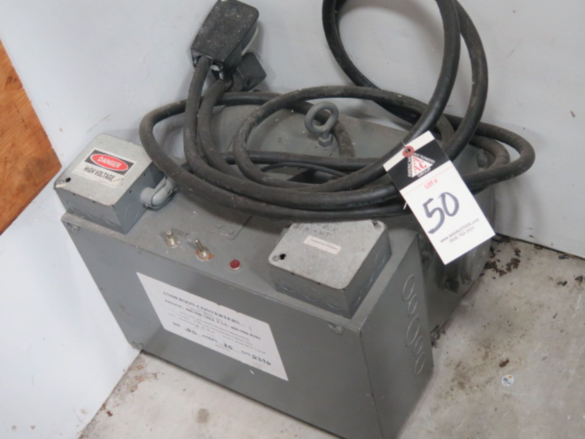 Anderson Converters 220-240 Single Phhase to 220-240 3-Phase 20Hp 80 Amp s/n 2396