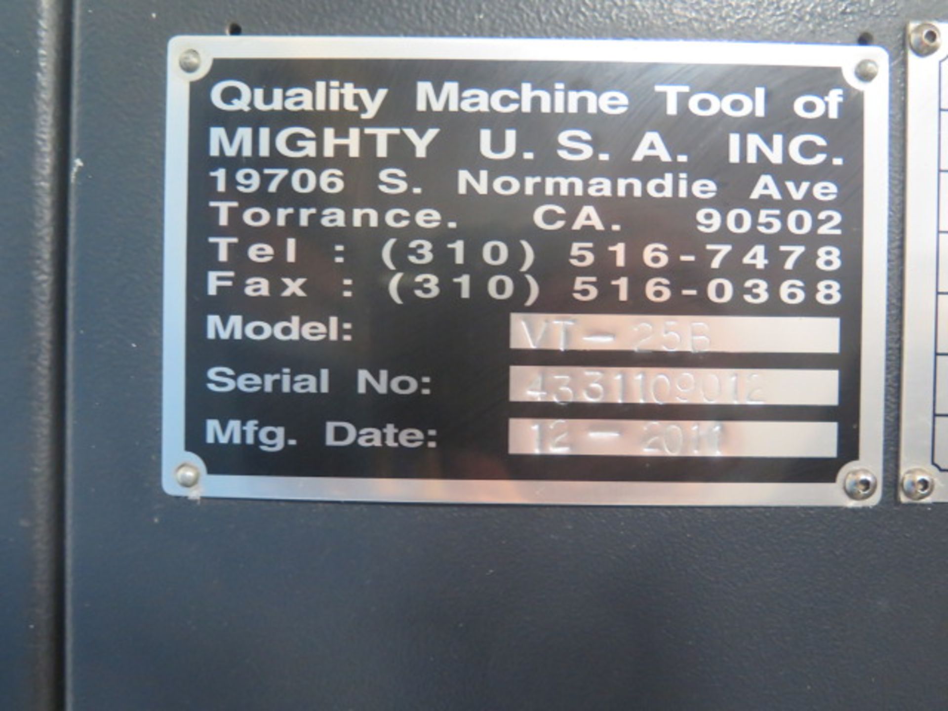 DEC/2011 Viper VT-25BCNC Turning Center s/n 4331109012 w/ Fanuc Series 0i-TD Controls, 12-Station - Image 11 of 11