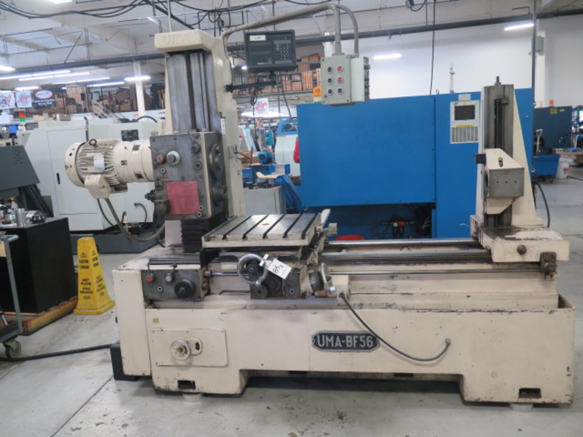 UMA mdl. UMA-BF56 Horizontal Boring Mill w/ Anilam MicroWizard DRO, 38-1525 RPM, 7.5Hp Spindle