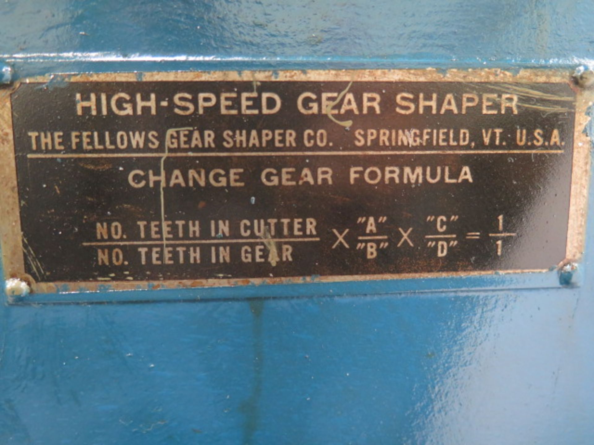 Fellows Type 7 Gear Shaper w/ 8” Dia. Table - Image 8 of 8