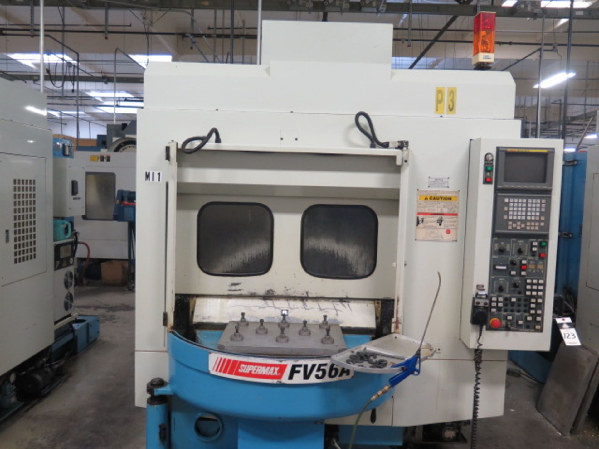 2000 Supermax FV56A 2-Pallet CNC Vertical Machining Center s/n 005095 w/ Fanuc Series 18-M Controls,