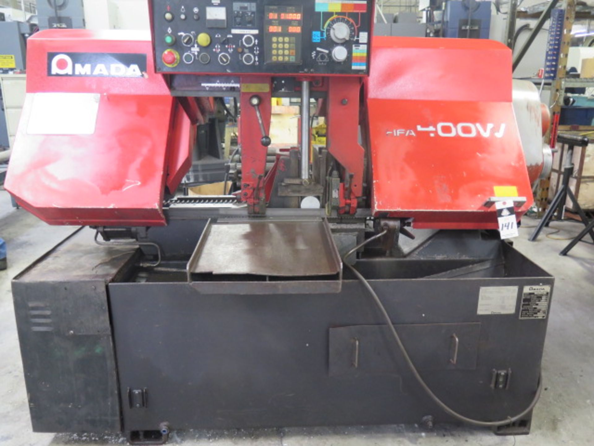 Amada HA-400W 16” Automatic Hydraulic Horizontal Band Saw s/n 40660140 w/ Amada Controls,