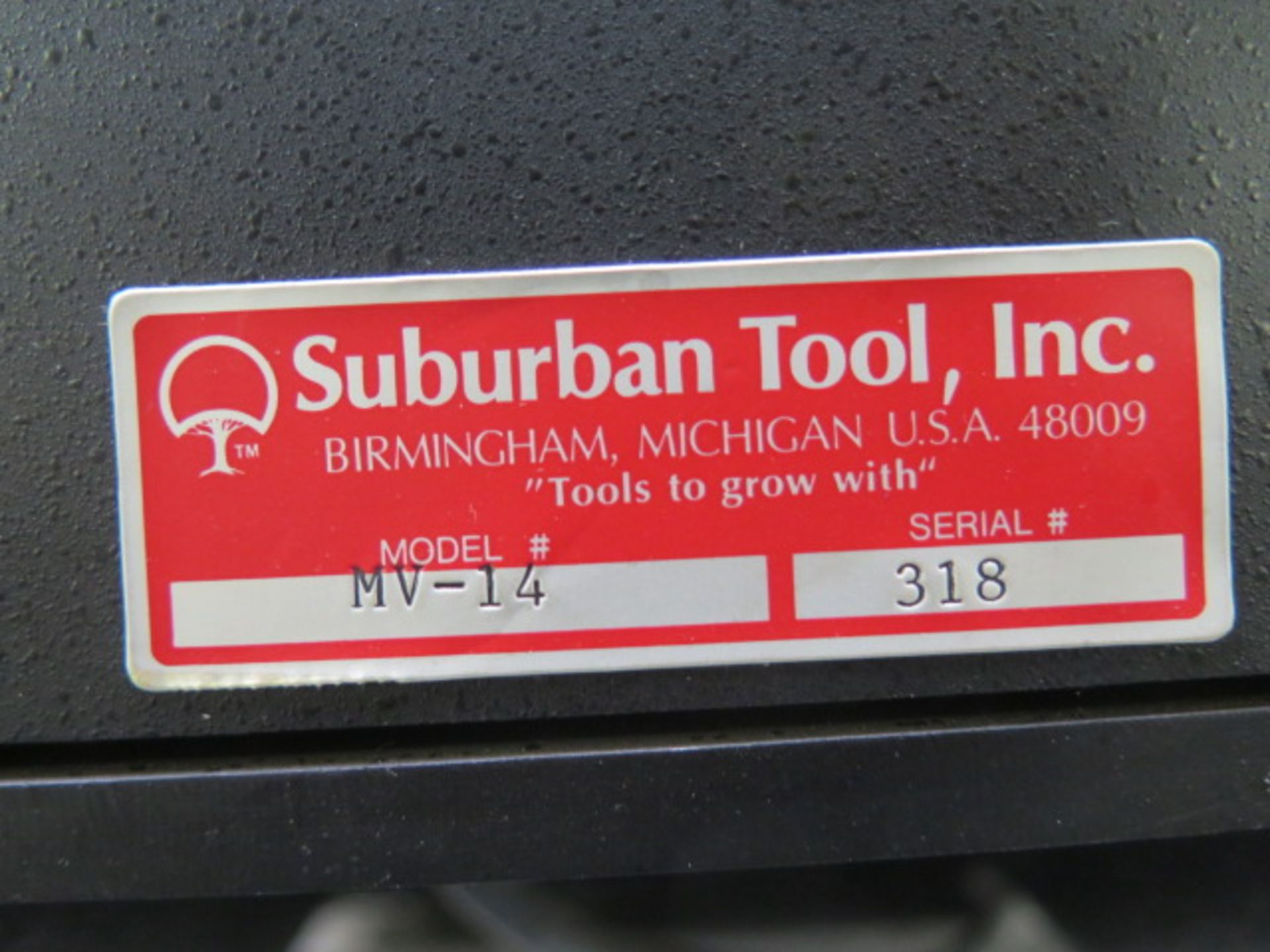 Suburban "Master View" mdl. MV-14 14" Optical Comparator s/n 318 w/ Mitutoyo DRO, Surface and - Image 8 of 8