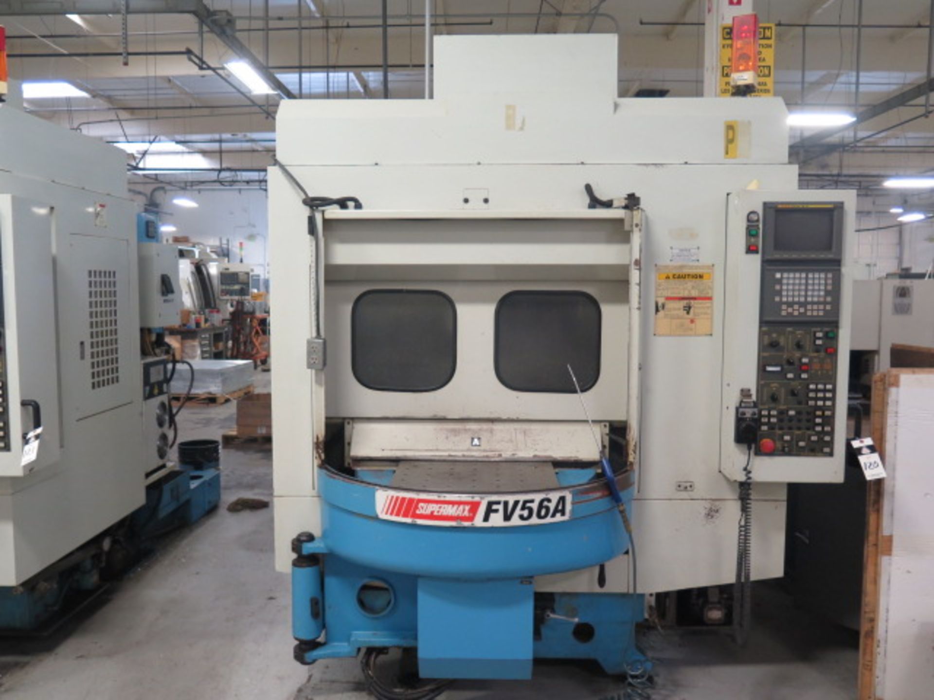 2000 Supermax FV56A 2-Pallet CNC Vertical Machining Center s/n 005110 w/ Fanuc Series 18-M Controls,