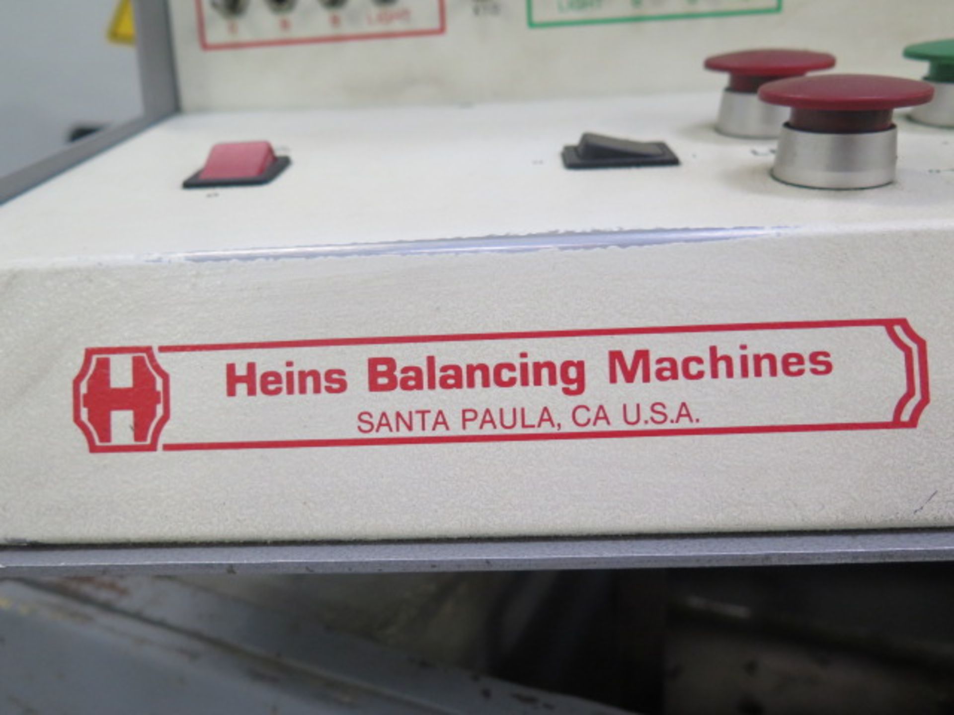 Heins Balancing Machines mdl. 80 23 6 Precision Balancing Machine s/n 8025G-772 w/ Left and Right - Image 8 of 8