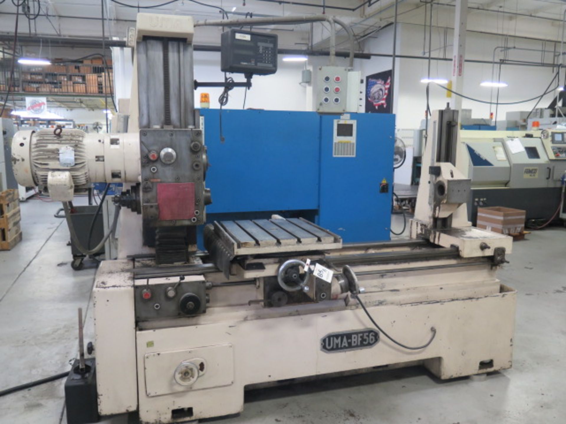 UMA mdl. UMA-BF56 Horizontal Boring Mill w/ Anilam MicroWizard DRO, 38-1525 RPM, 7.5Hp Spindle - Image 2 of 9