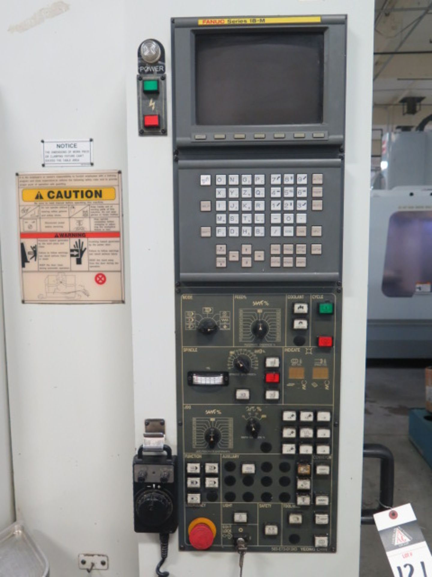 2001 Supermax FV56A 2-Pallet CNC Vertical Machining Center s/n 011203 w/ Fanuc Series 18-M Controls, - Image 9 of 13