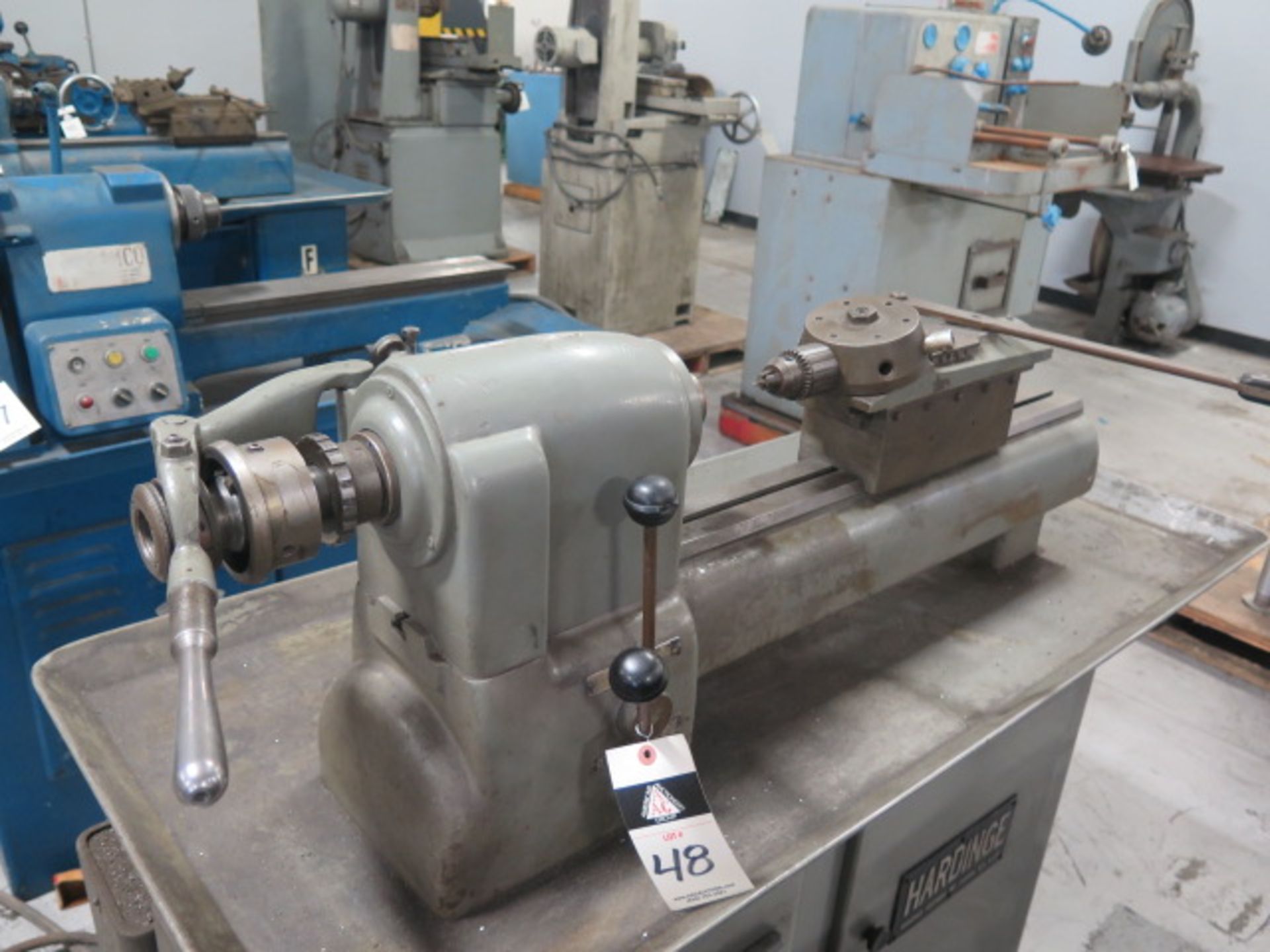 Hardinge mdl. 59 Second OP Lathe s/n 59-16110 w/ 230-3900 RPM, 8-Speeds, 5C Collet Closer, 6-Station - Image 3 of 6