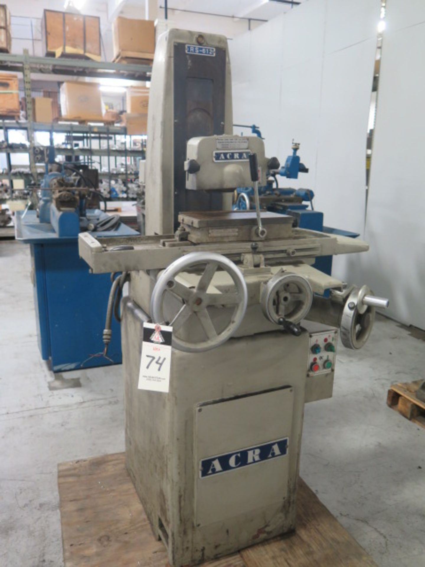 Acra Kong Kuang mdl. RS-612 6” x 12” Surface Grinder s/n 612012 w/ Magnetic Chuck