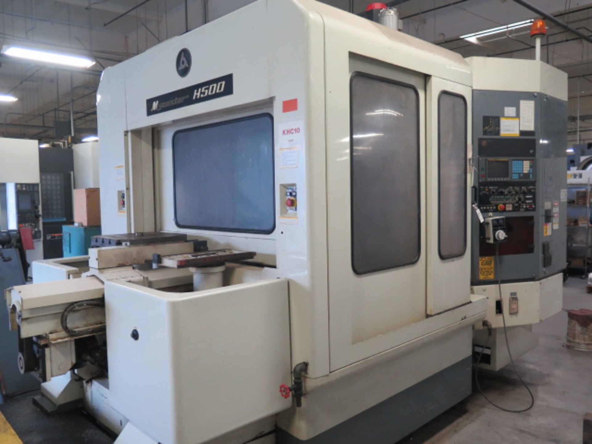 Kitamura MyCenter H-500 2-Pallet 4-Axis CNC Horizontal Machining Center s/n 43064 w/ Fanuc Series