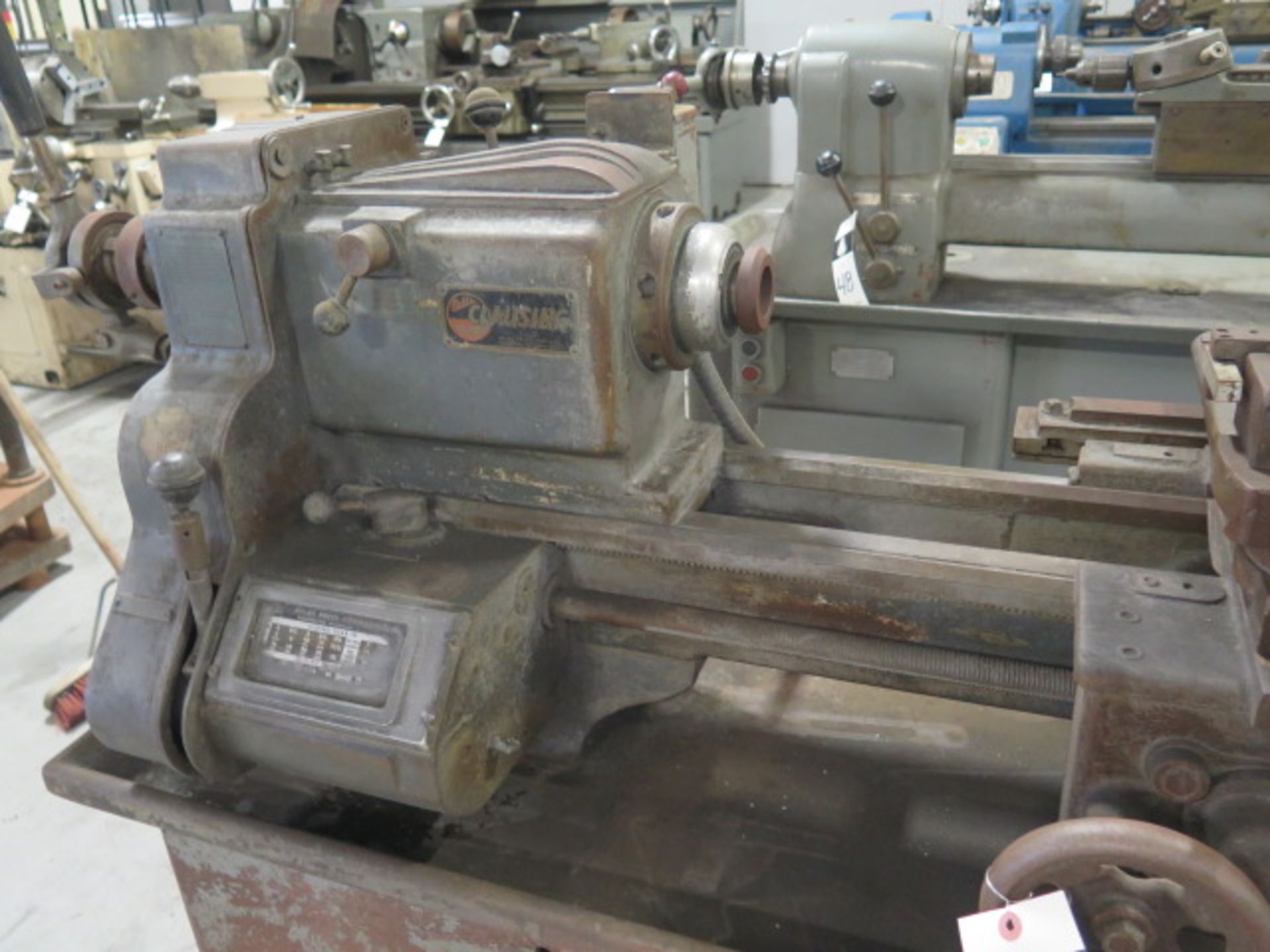 Clausing 12” x 34” Lathe w/ Taper Attachment, Tailstock, 5C Collet Closer, Tool Post - Image 2 of 5