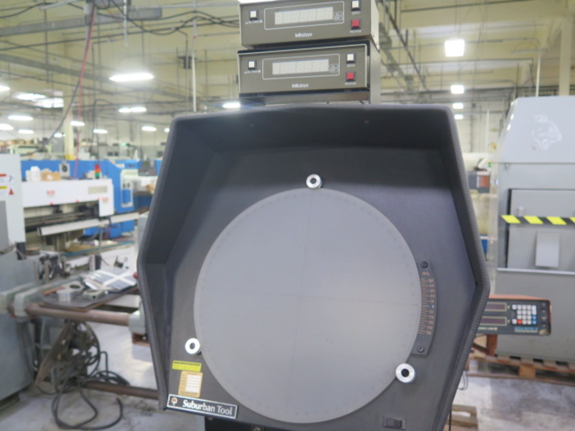 Suburban "Master View" mdl. MV-14 14" Optical Comparator s/n 318 w/ Mitutoyo DRO, Surface and - Image 5 of 8