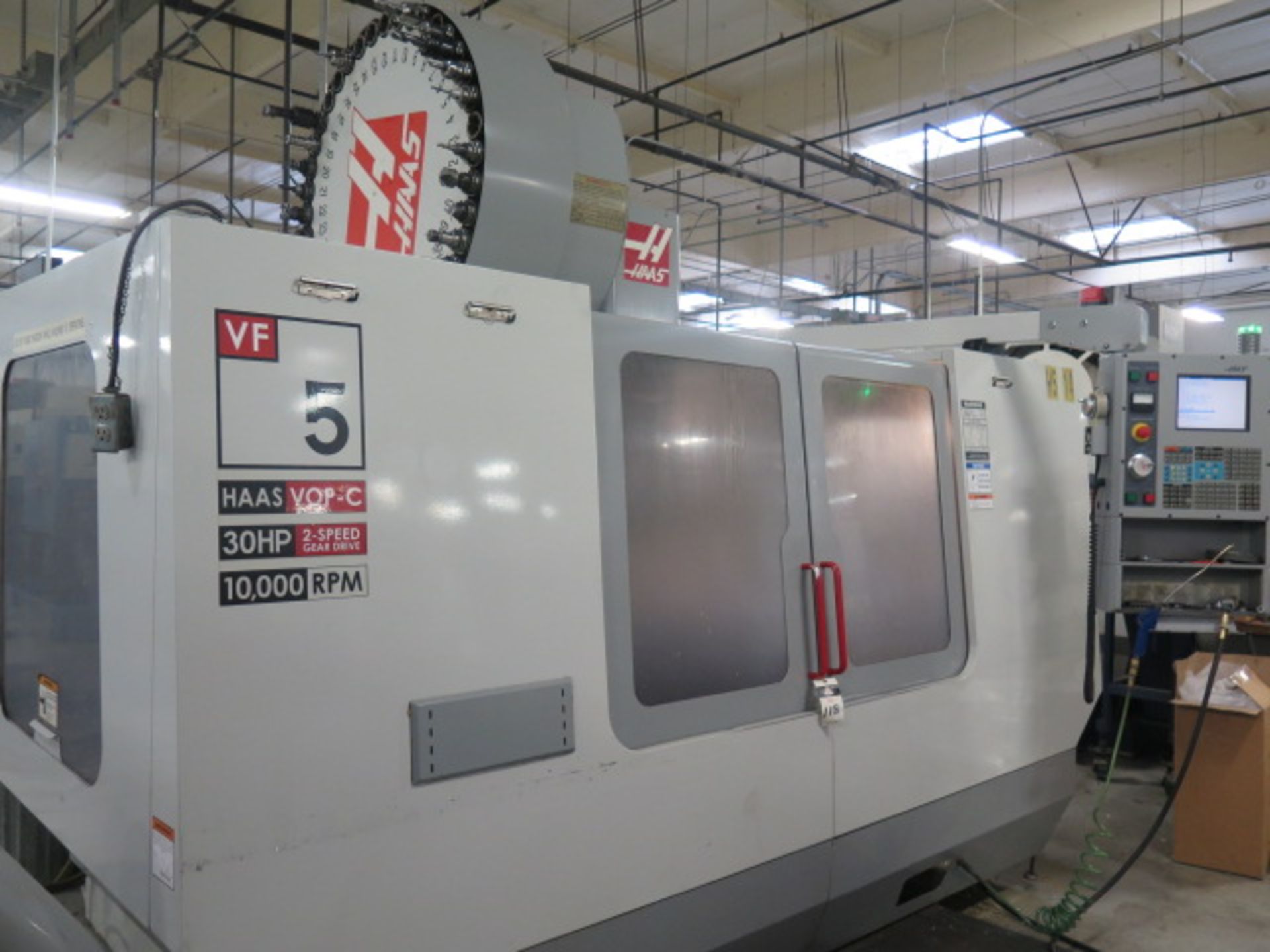 2004 Haas VF-5B/40 4-Axis CNC Vertical Machining Center s/n 33914 w/ Haas Controls, Hand Wheel, 40- - Image 3 of 11