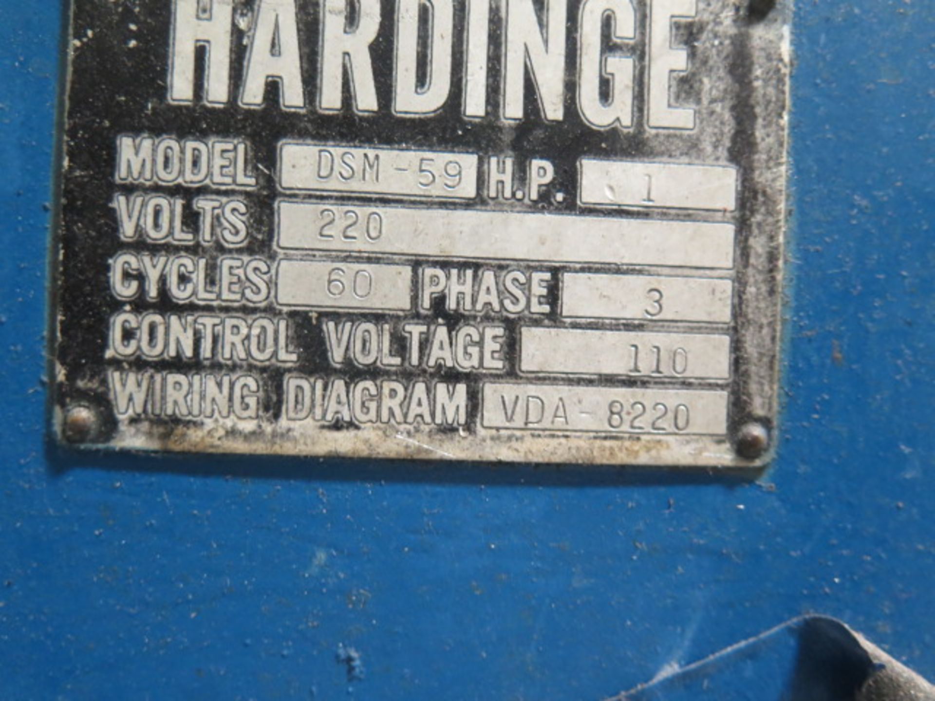 Hardinge mdl. DSM-59 Second OP Lathe w/ Adjustable RPM, 5C Collet Closer, 6-Station Turret Assembly - Image 5 of 5