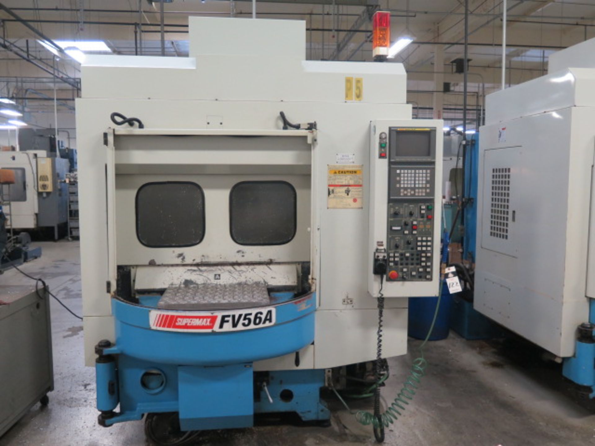 2000 Supermax FV56A 2-Pallet CNC Vertical Machining Center s/n 005096 w/ Fanuc Series 18-M Controls,