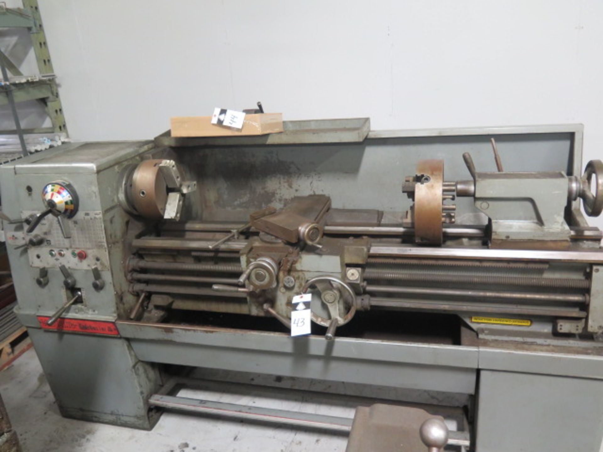 Clausing Colchester “15” 15” x 52” Geared Head Gap Bed Lathe s/ 25-2000 RPM, Taper Attachment,