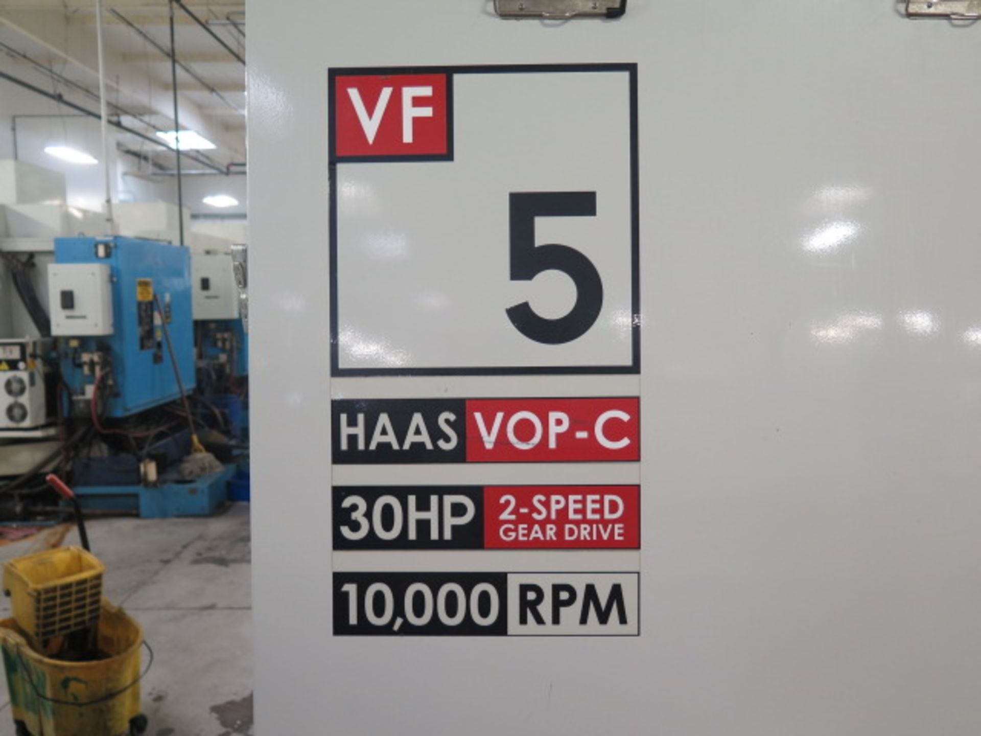 2004 Haas VF-5B/40 4-Axis CNC Vertical Machining Center s/n 33914 w/ Haas Controls, Hand Wheel, 40- - Image 10 of 11