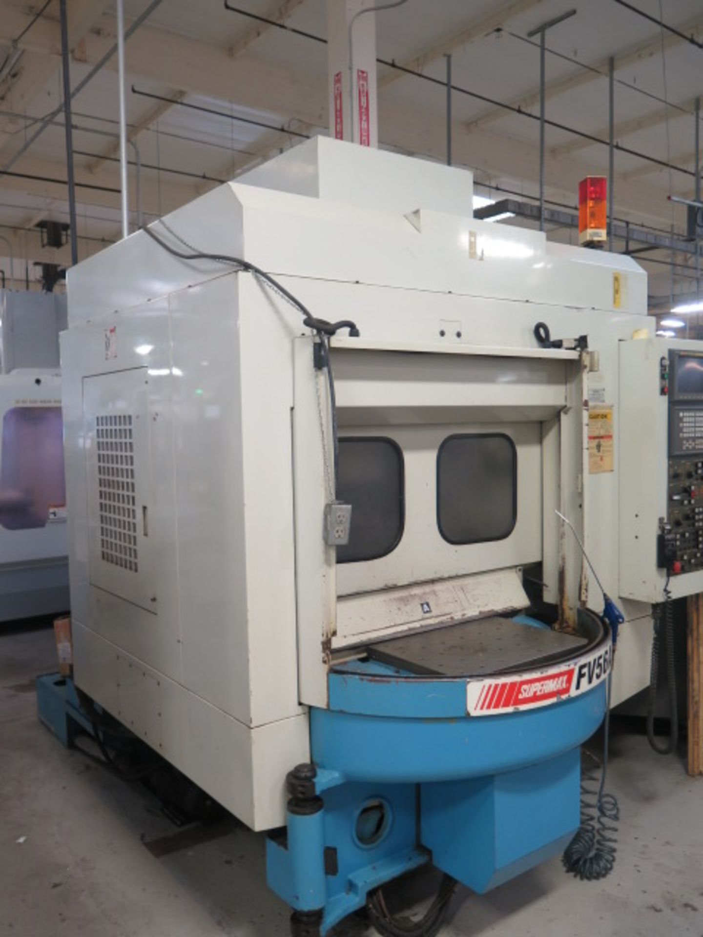 2000 Supermax FV56A 2-Pallet CNC Vertical Machining Center s/n 005110 w/ Fanuc Series 18-M Controls, - Image 3 of 12