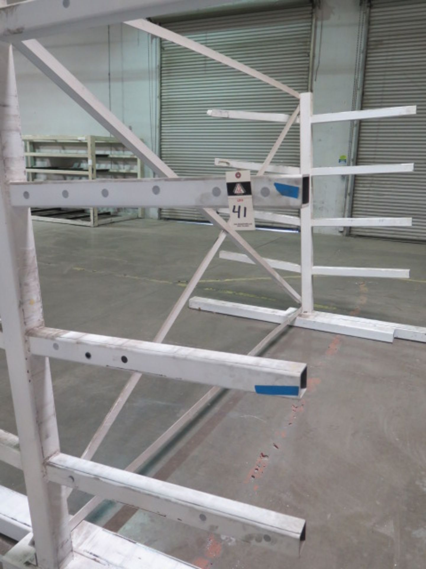 Double Sided Cantilever Material Rack (1) - Image 2 of 2