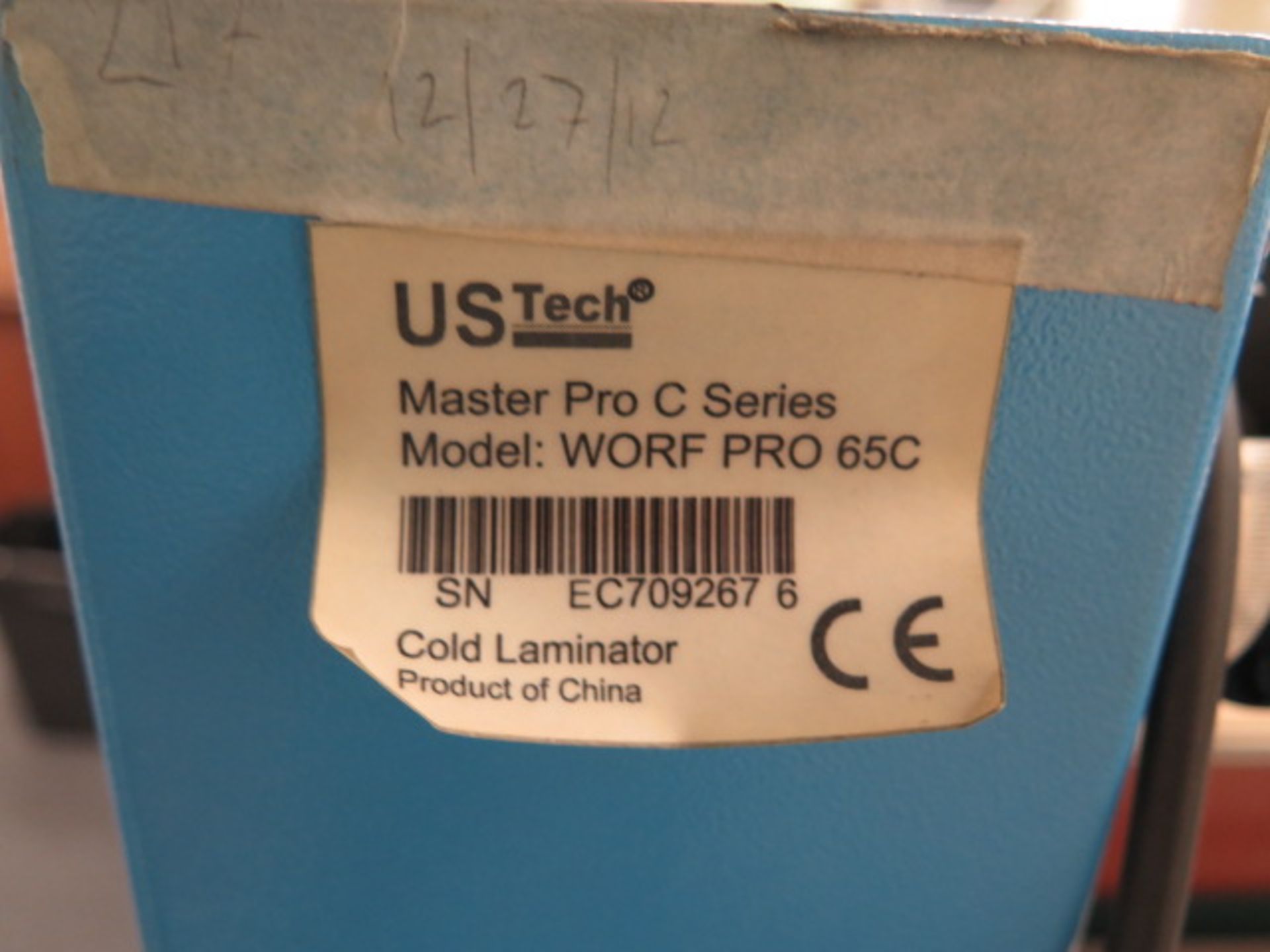 US Tech Master PRO C Series mdl. WORF PRO 65C Cold Laminator s/n EC709267-6 - Image 9 of 9