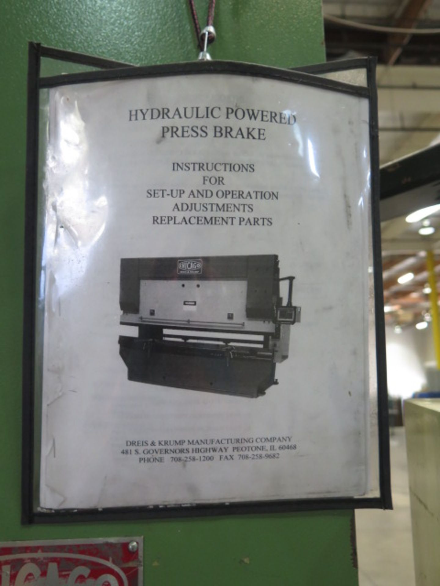 Chicago HPB11040 120 Ton x 13’ CNC Hydraulic Press Brake s/n 324496T w/ Chicago SB-230-A CNC - Image 4 of 14