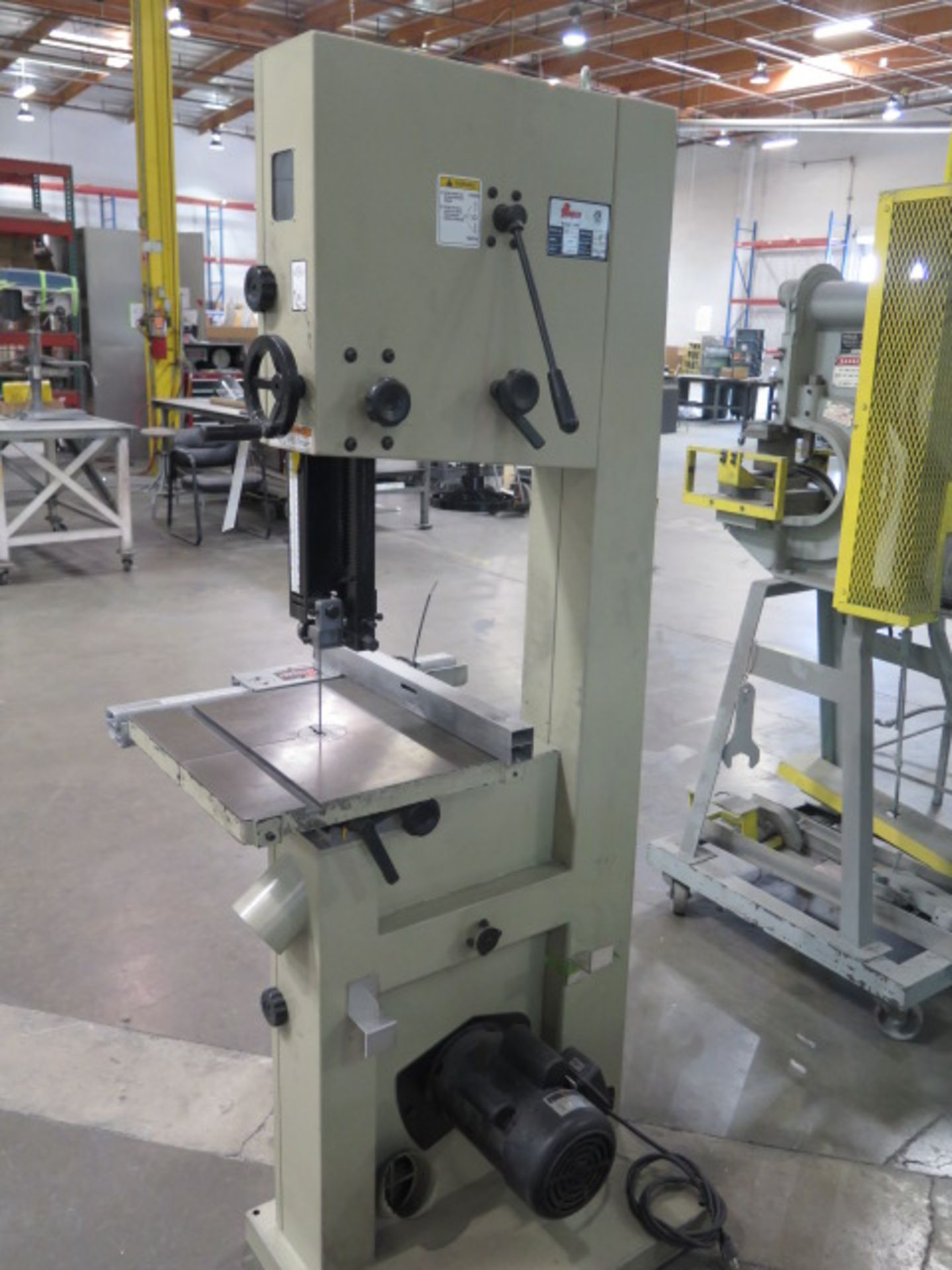 2007 Pioneer mdl. PNR10-170 16” Vertical Band Saw s/n 07100109 w/ 17” x 17” Table - Image 3 of 8