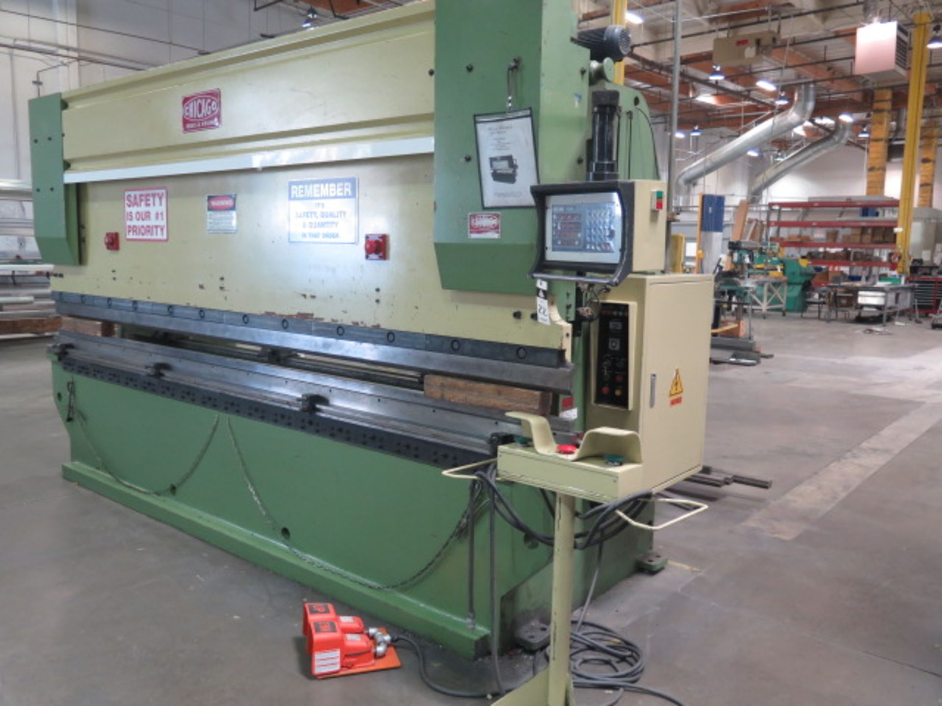 Chicago HPB11040 120 Ton x 13’ CNC Hydraulic Press Brake s/n 324496T w/ Chicago SB-230-A CNC - Image 2 of 14