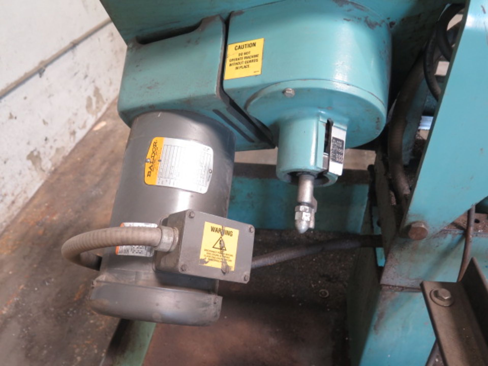 W.F.Wells mdl. L-10 10” Horizontal Band Saw s/n L071384 w/ Manual Clamping, Coolant, Conveyors - Image 7 of 9