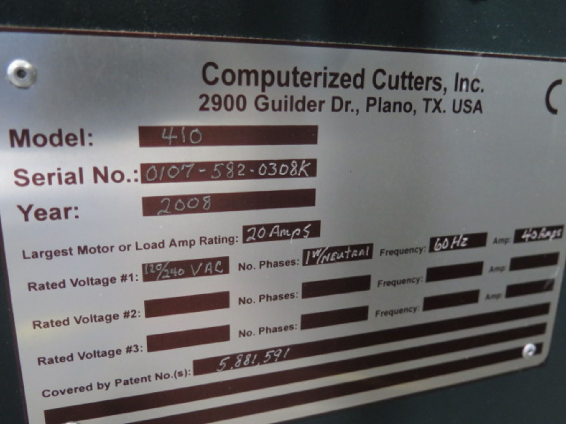 2008 Computerized Cutters, Inc. “ACCU-BEND” mdl. 410 Automated Letter Bender s/n 0107-582-0308K w/ - Image 22 of 22