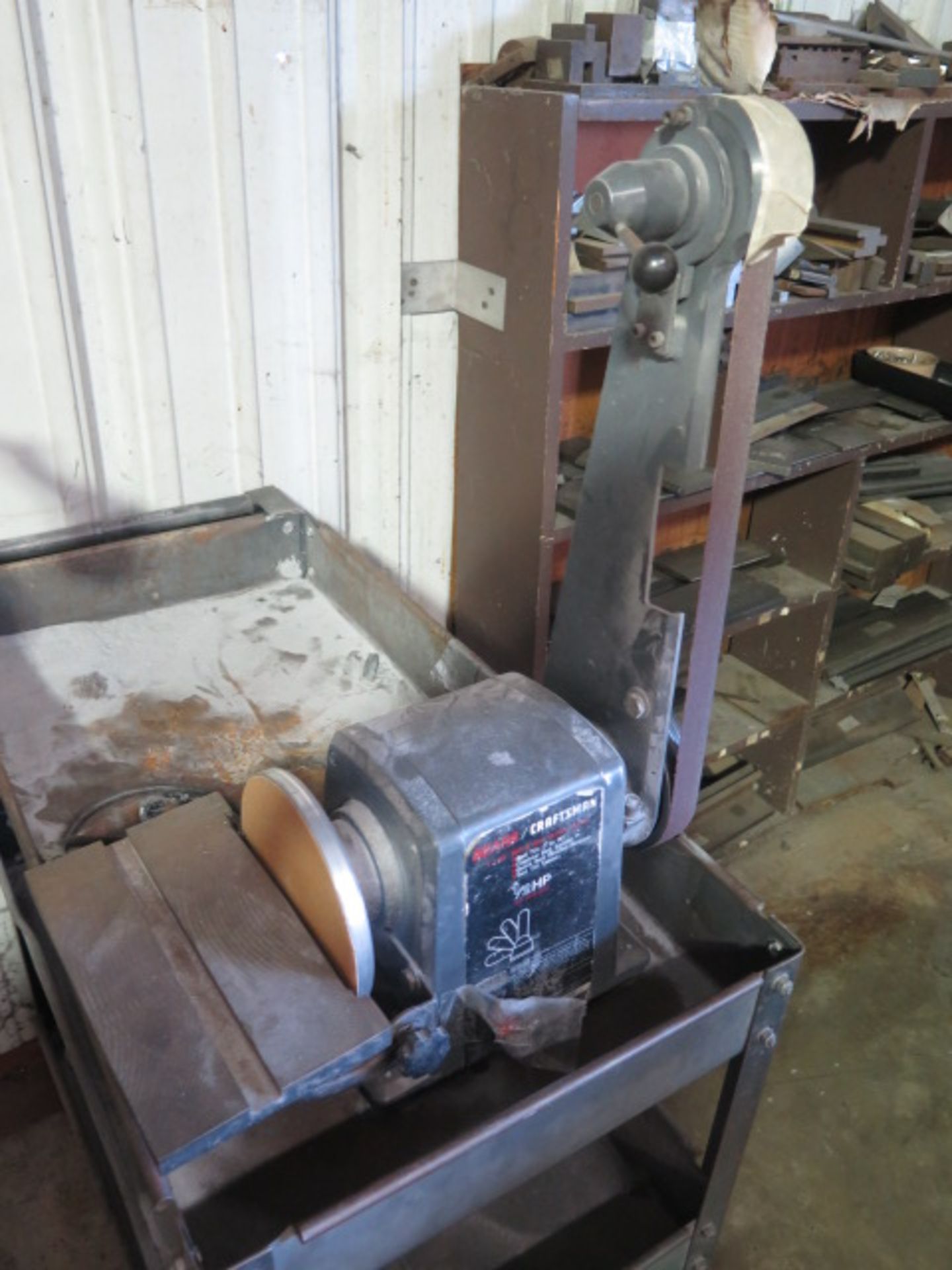 Craftsman 1” Belt / 6” Disc Sander w/ Cart - Image 2 of 4