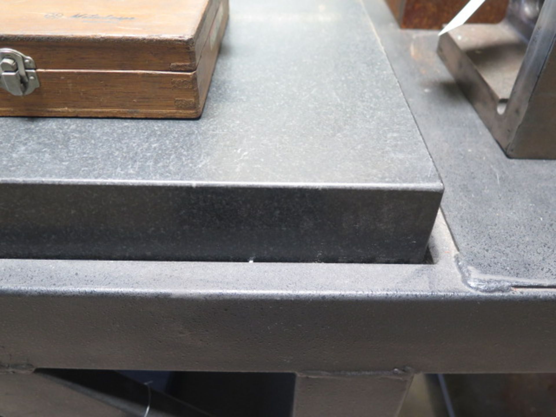 24” x 36” x 4” Granite Surface Plate w/ Roll Stand - Image 2 of 2