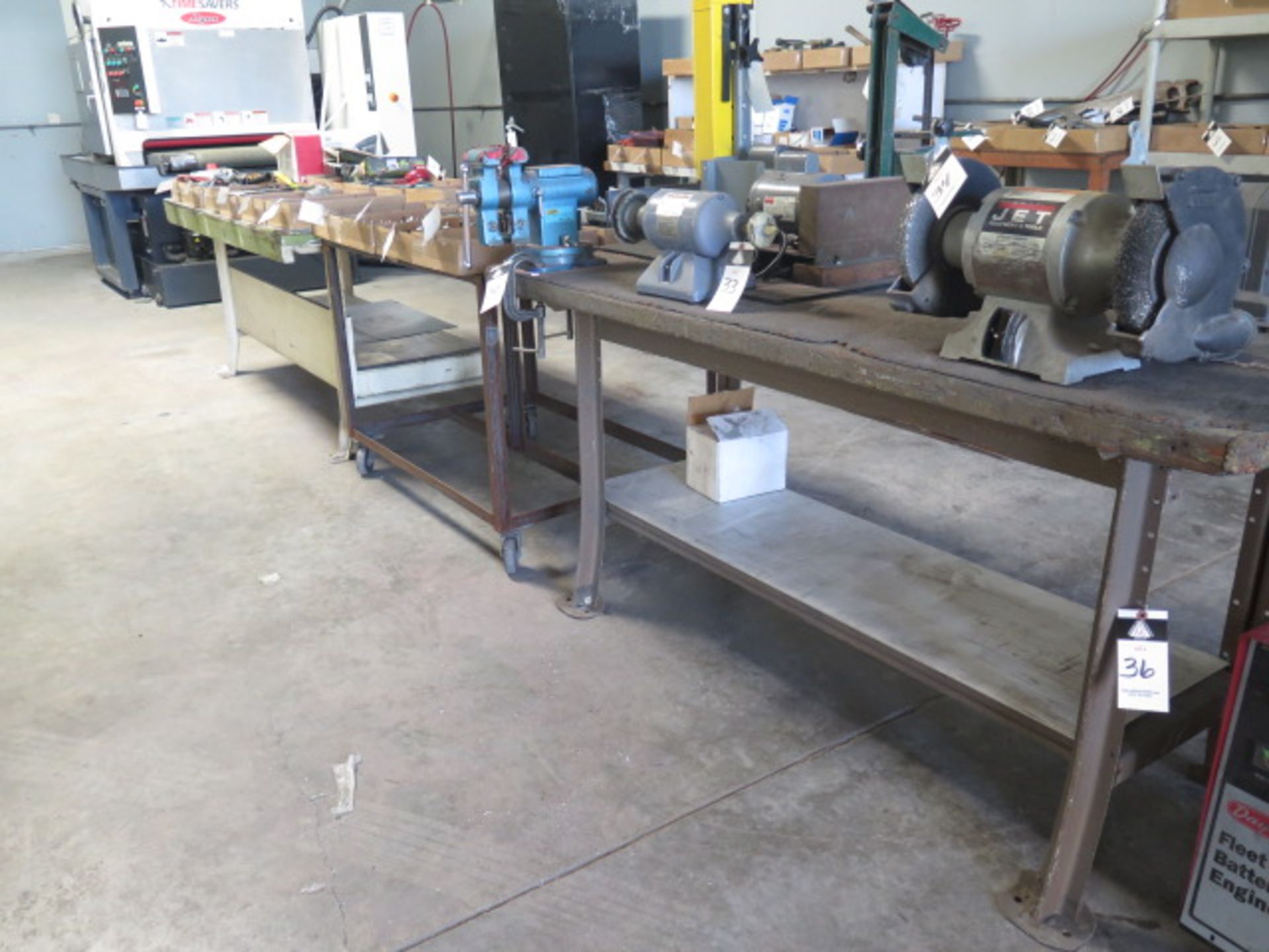 Work Benches (2) and Cart