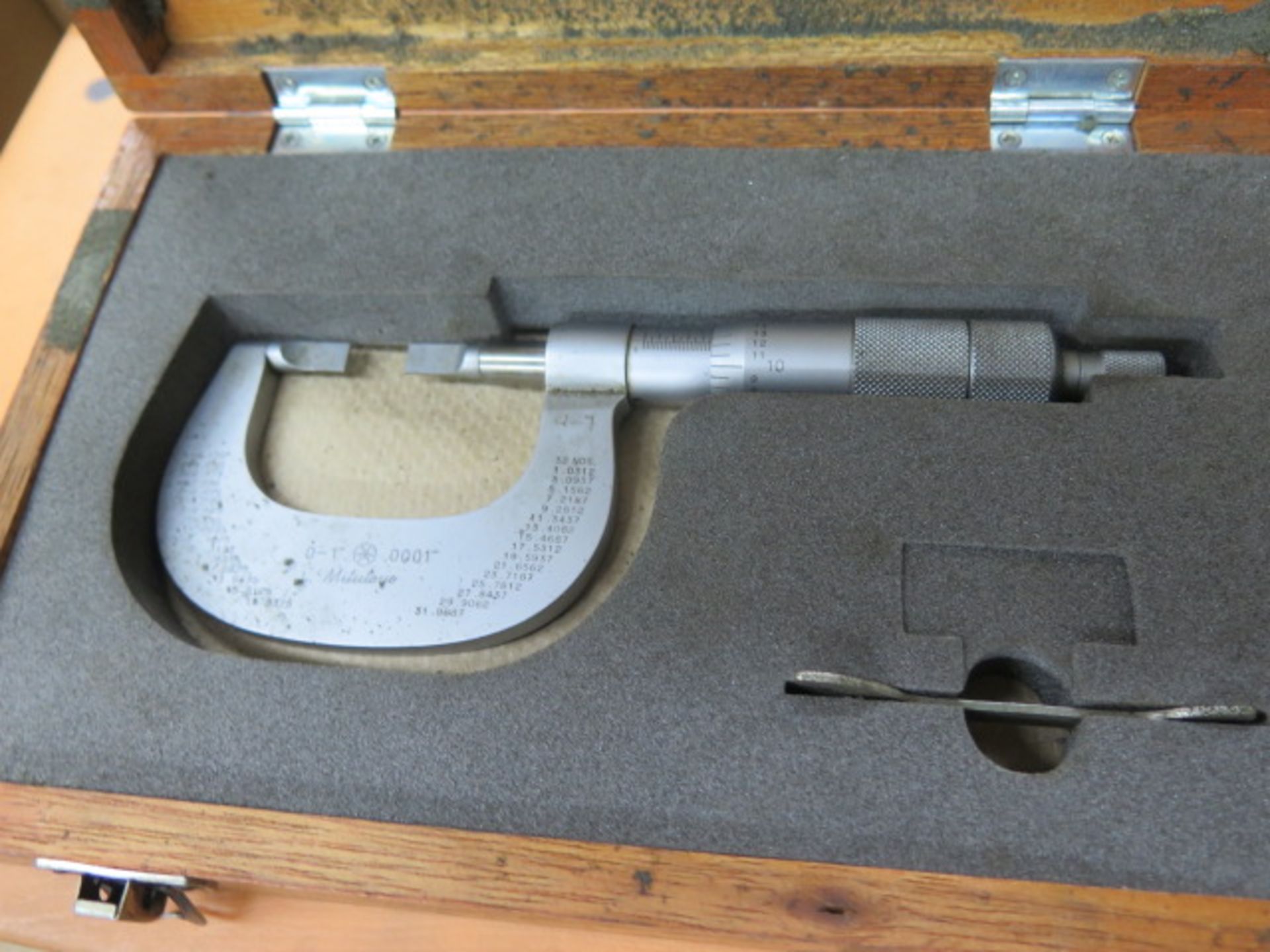 Mitutoyo 3”-4”, 0-1” and Starrett 5”-6” Blade Mics - Image 3 of 4