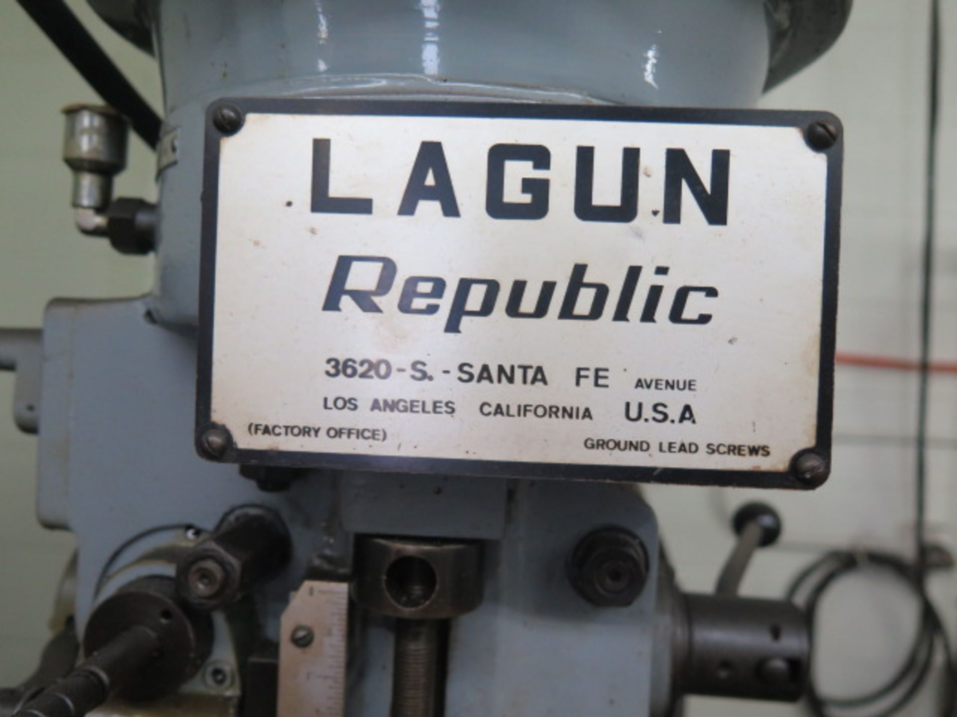 Lagun FT-1 Vertical Mill s/n SE-3115 w/ 2Hp Motor, 55-2940 RPM, 8-Speeds, 4” Riser, Power Feed, 9” x - Image 7 of 12