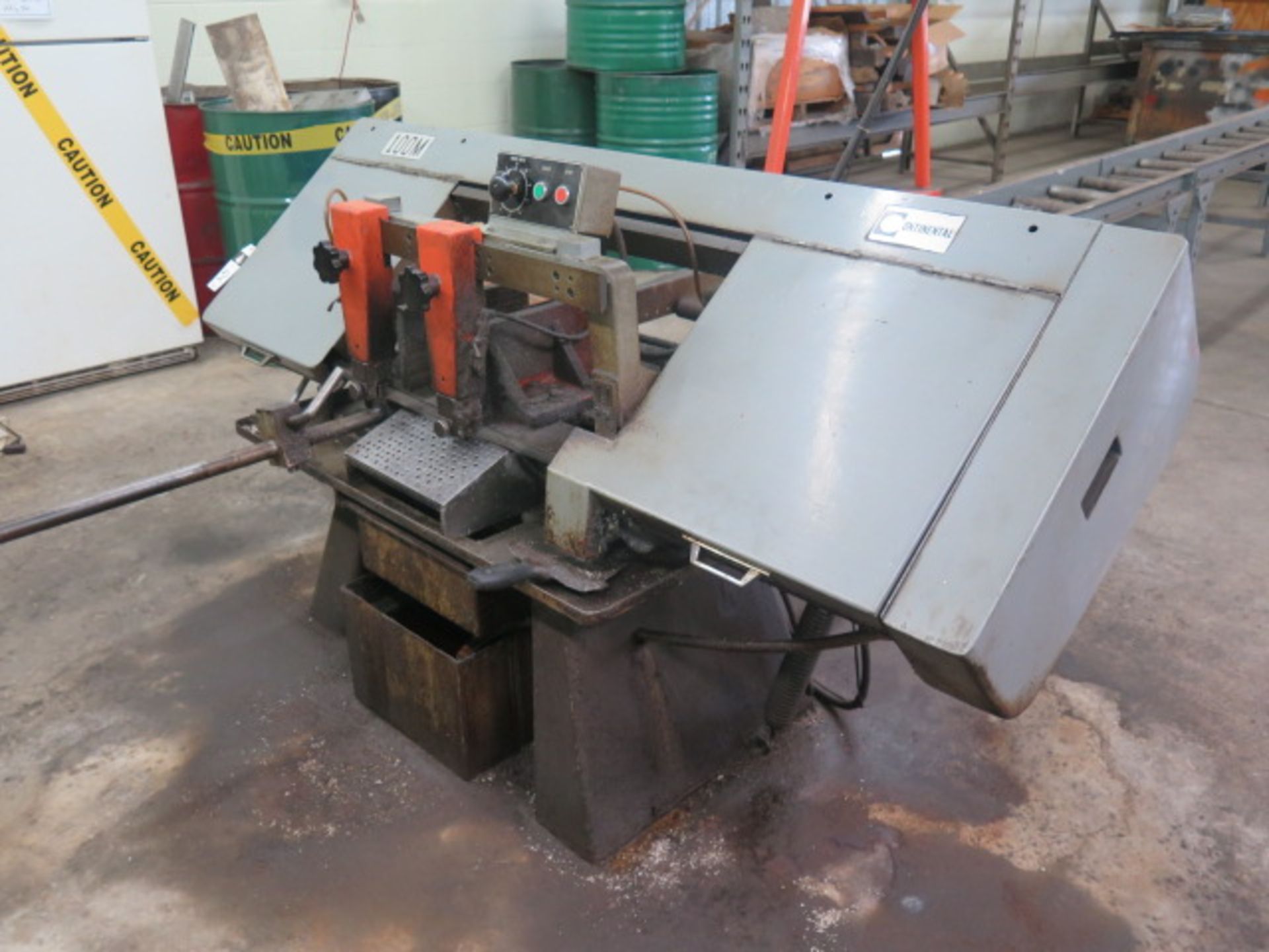 Continental mdl. 100M 10” Horizontal Band Saw w/ Manual Clamping, Stop, Coolant, Conveyor - Image 2 of 9