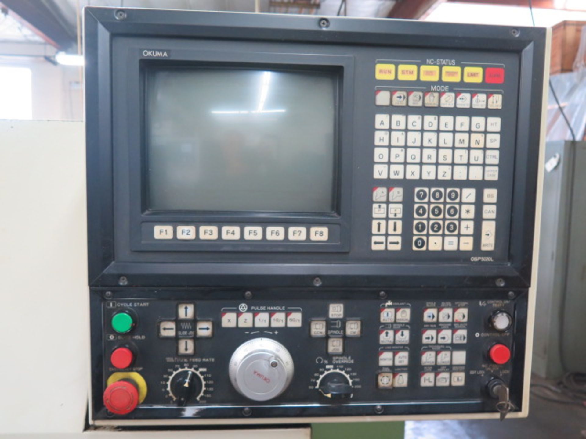 Okuma Cadet Type LNC-8 CNC Turning Center s/n B024 w/ Okuma OSP5020L Controls, 12-Station Turret, 8” - Image 5 of 10