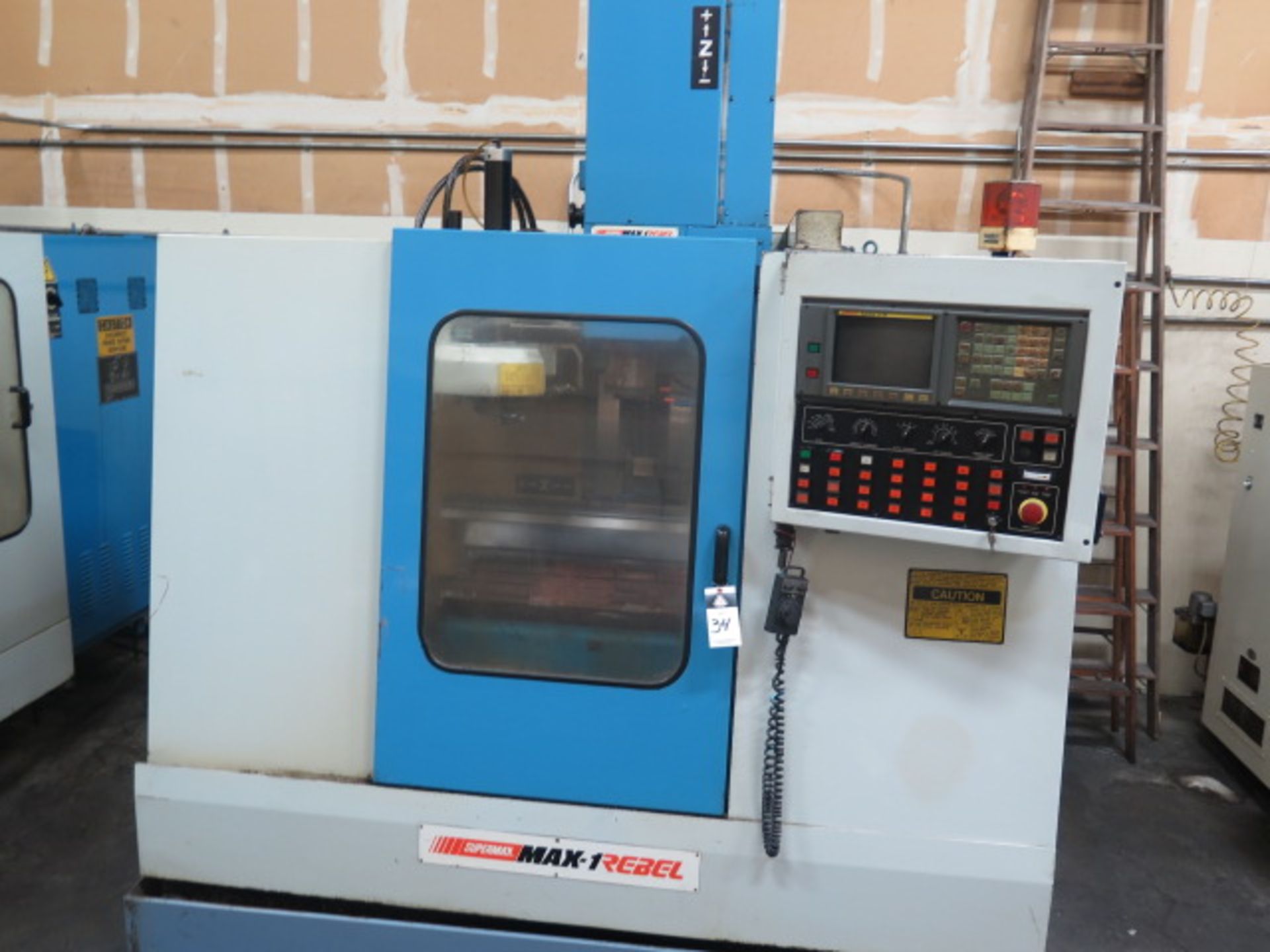 1995 Supermax MAX-1 REBEL CNC Vertical Machining Center s/n 510241 w/ Fanuc Series 0-M Controls,