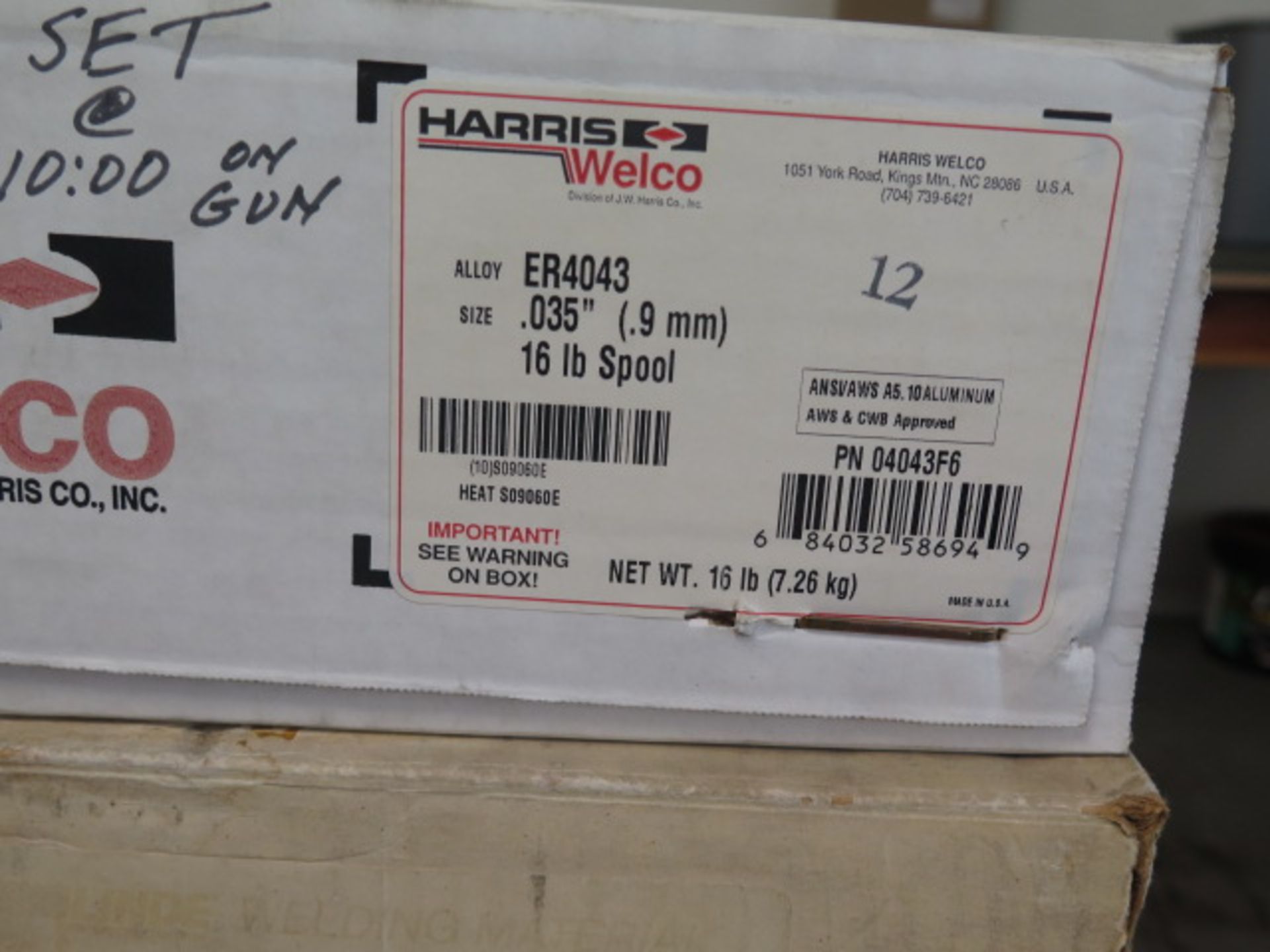 Linde and Harris .035 Dia ER4043 Welding Wire - Image 3 of 3