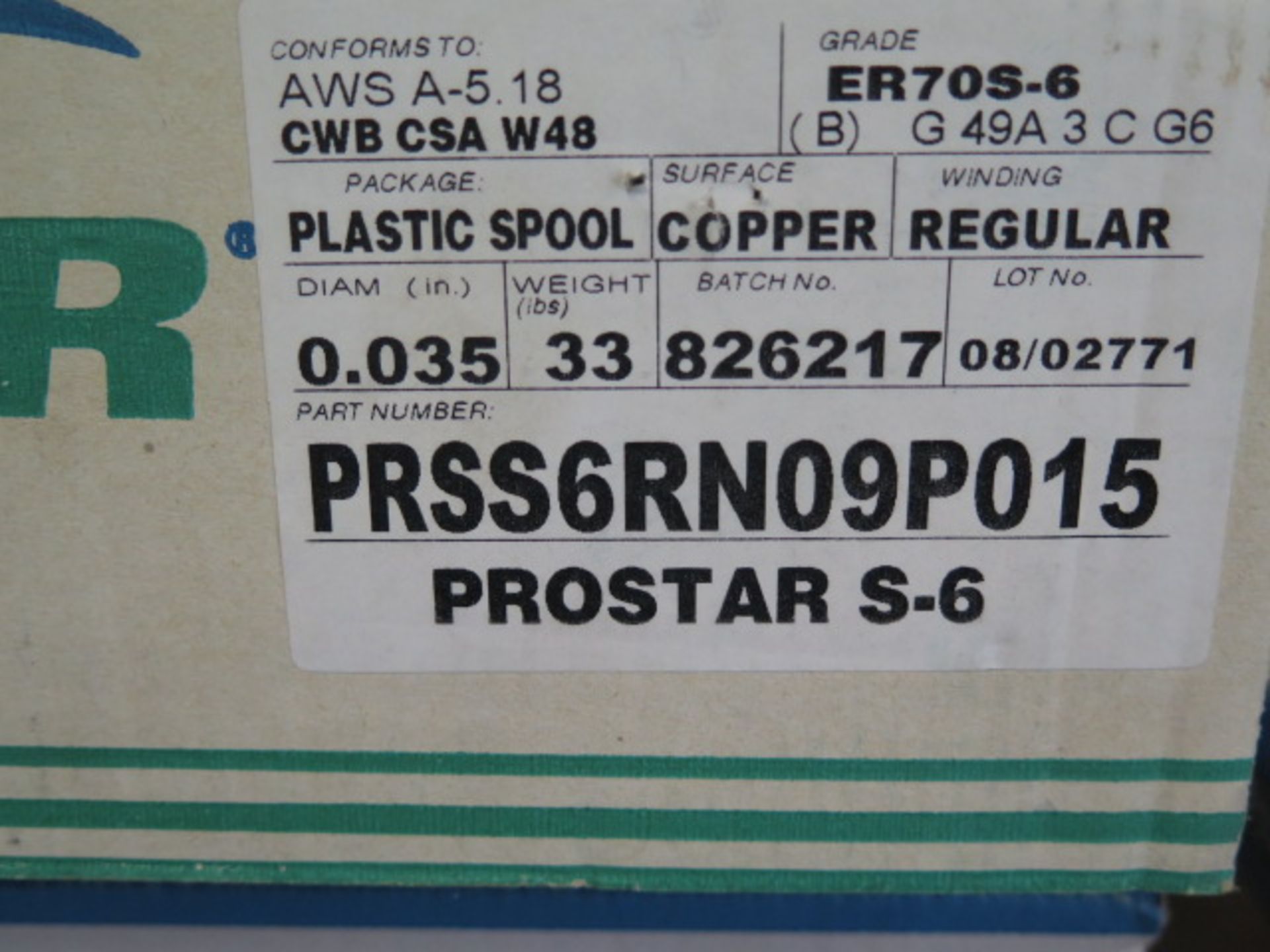 Prostar S6 .035 Dia ER70S-6 Welding Wire - Image 3 of 3