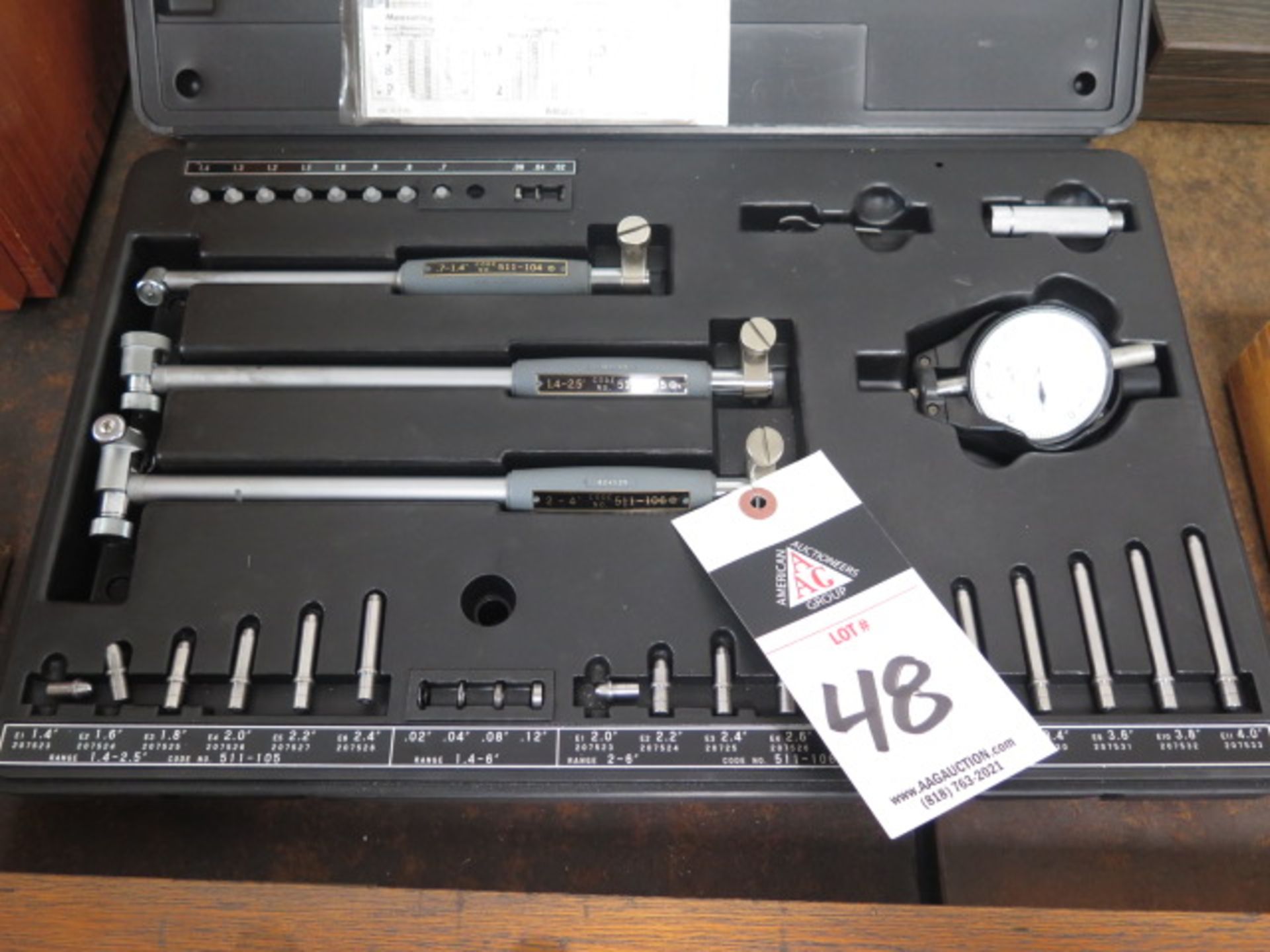 Mitutoyo .7”- 4” Dial Bore Gage Set