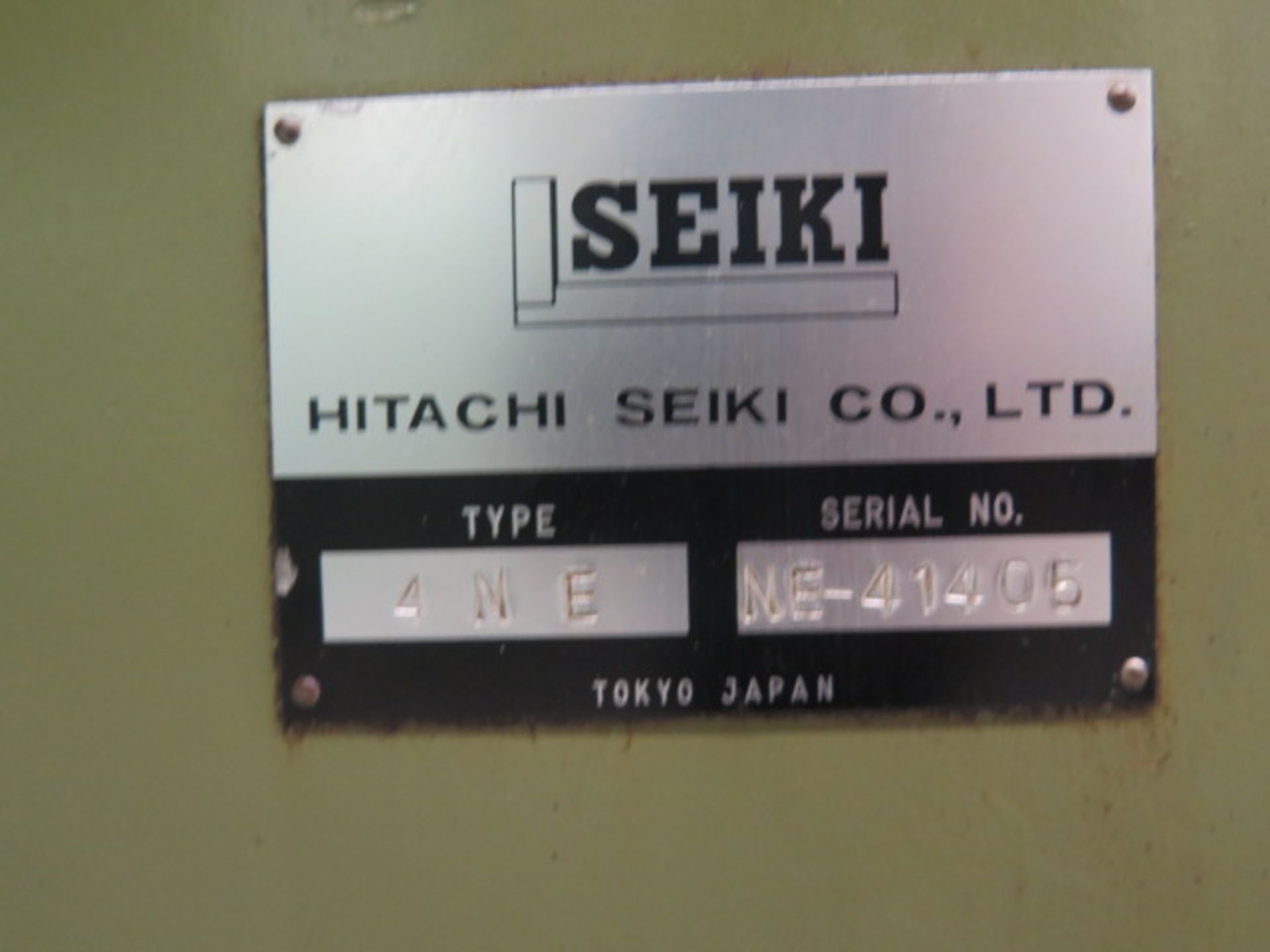 Hitachi Seiki 4NE-600 CNC Turning Center s/n NE-41405 w/ Fanuc System 6T Controls, 12-Station - Image 10 of 11