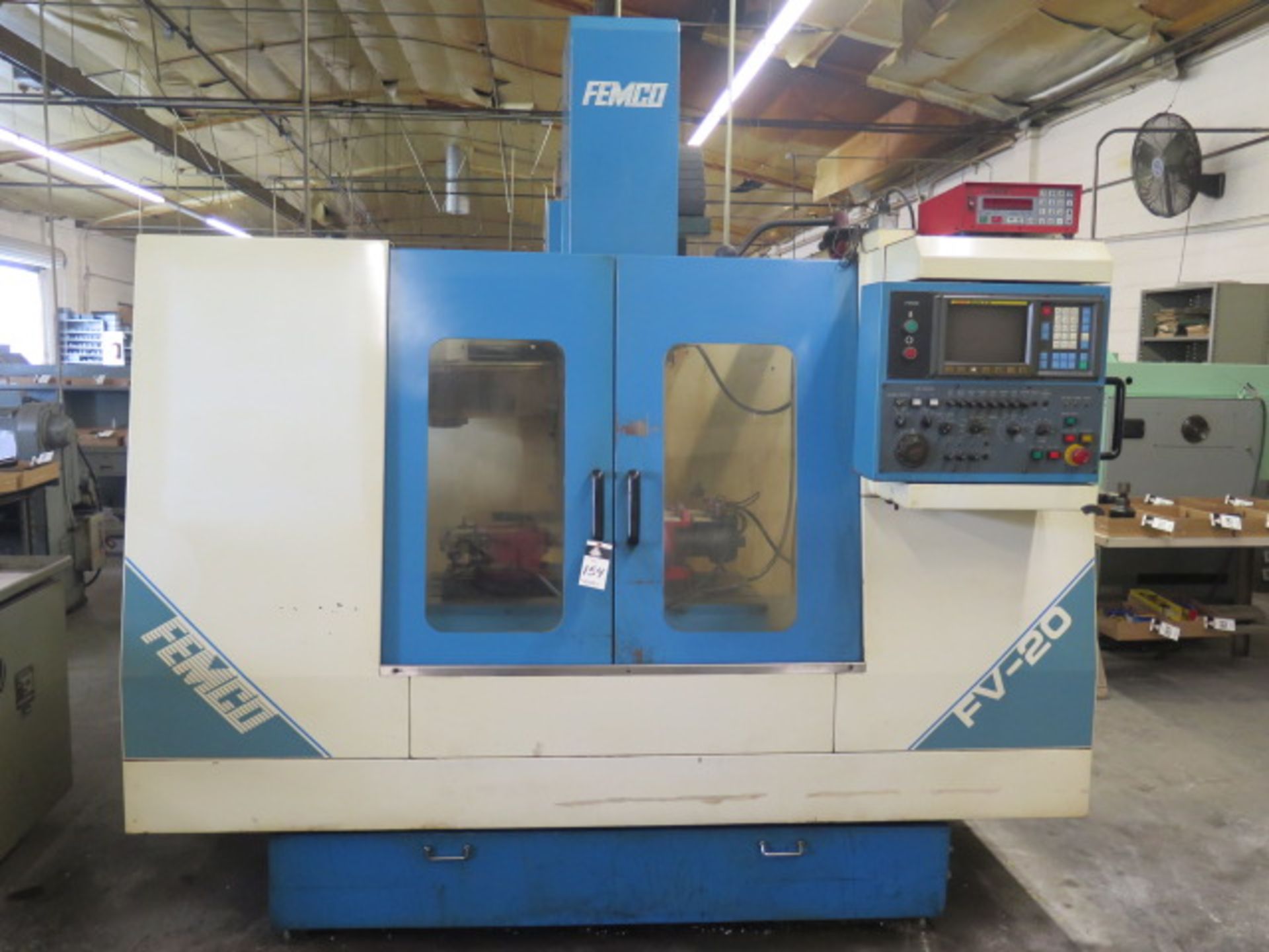 1997 Femco FV-20/VC-V650B CNC Vertical Machining Center s/n V970106.C w/ Fanuc Series 0-M