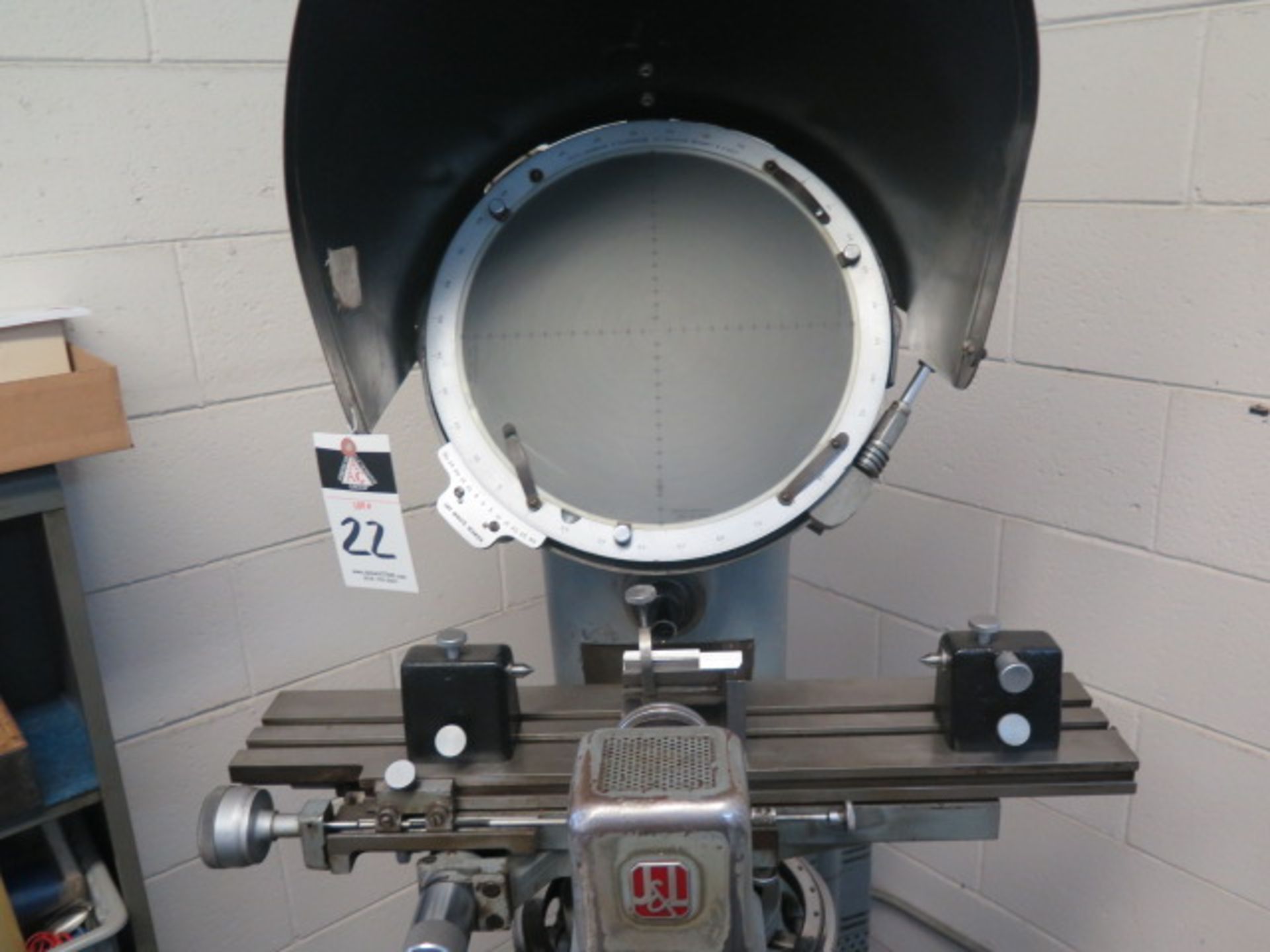 J & L mdl. PC-14 Floor Model Optical Comparator w/ 6” x 30” Table and Acces - Image 2 of 6