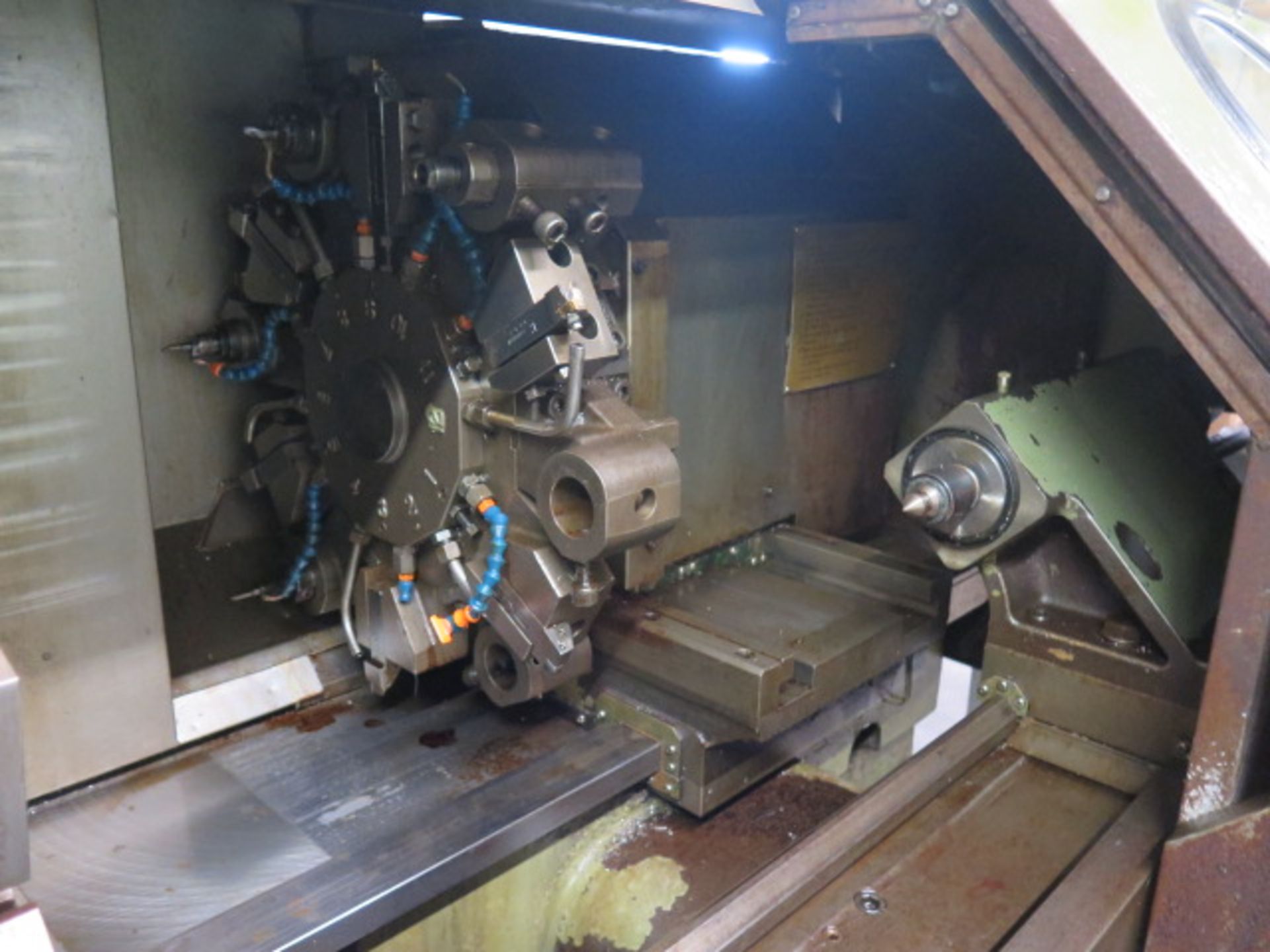 Hitachi Seiki 4NE-600 CNC Turning Center s/n NE-41405 w/ Fanuc System 6T Controls, 12-Station - Image 6 of 11