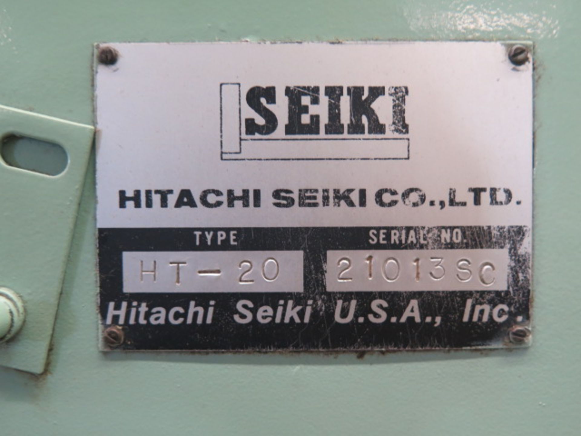 Hitachi Seiki HiTec-Turn HT-20 CNC Turning Center s/n 21013SC w/ Fanuc 11M Controls, 3600 RPM, 12- - Image 9 of 9