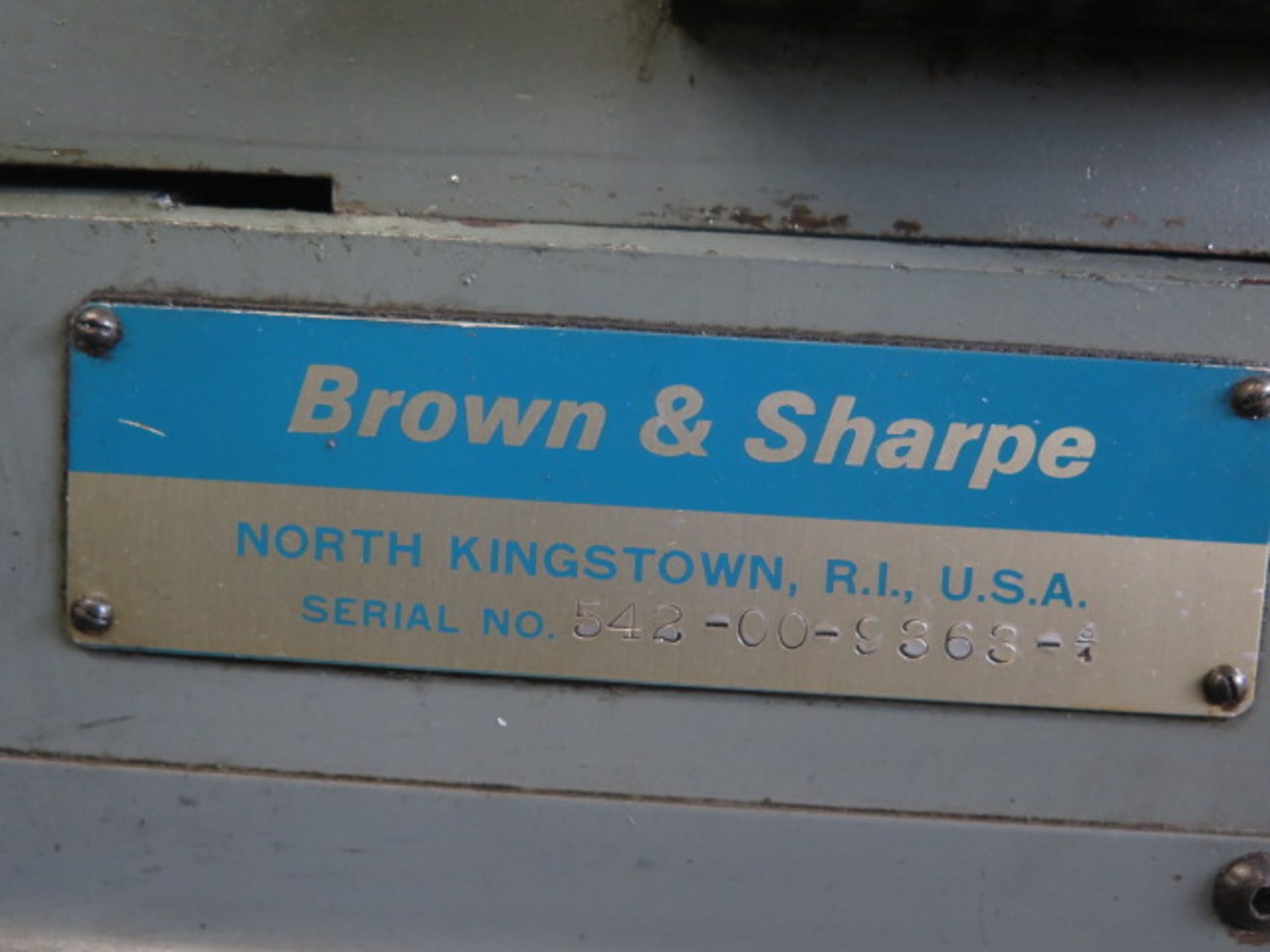 Brown & Sharpe Ultramatic R/S ¾” Cap Automatic Screw Machine s/n 542-00-9363-3/4 w/ 6-Station - Image 9 of 9