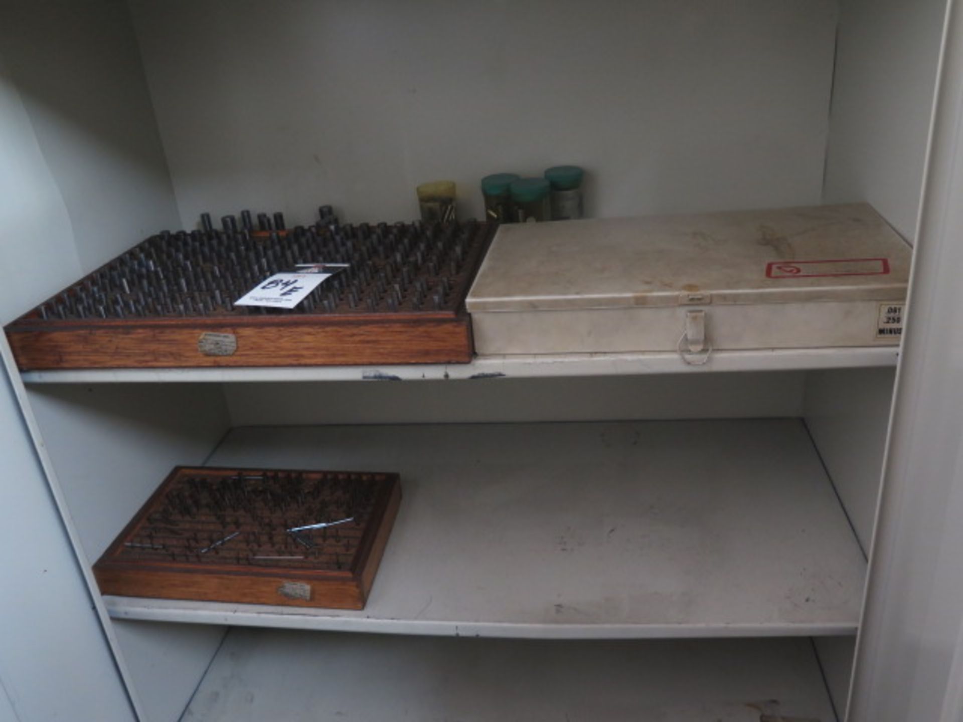 Pin Gage Sets and Misc w/ Cabinet